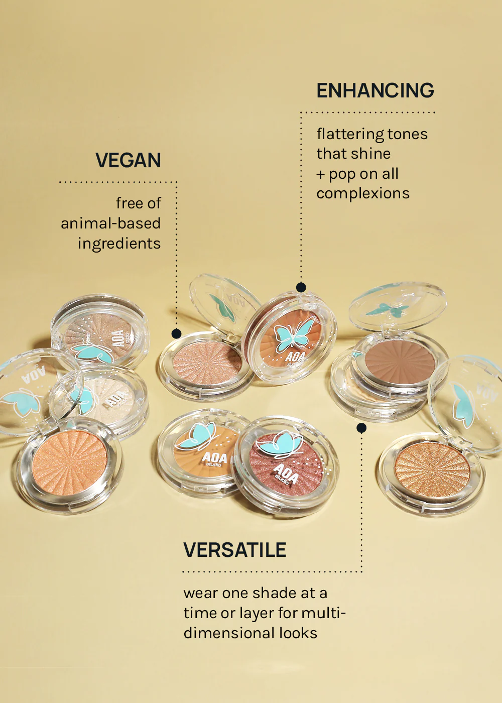 AOA Fly with Me Shimmer Eyeshadows - Image 5