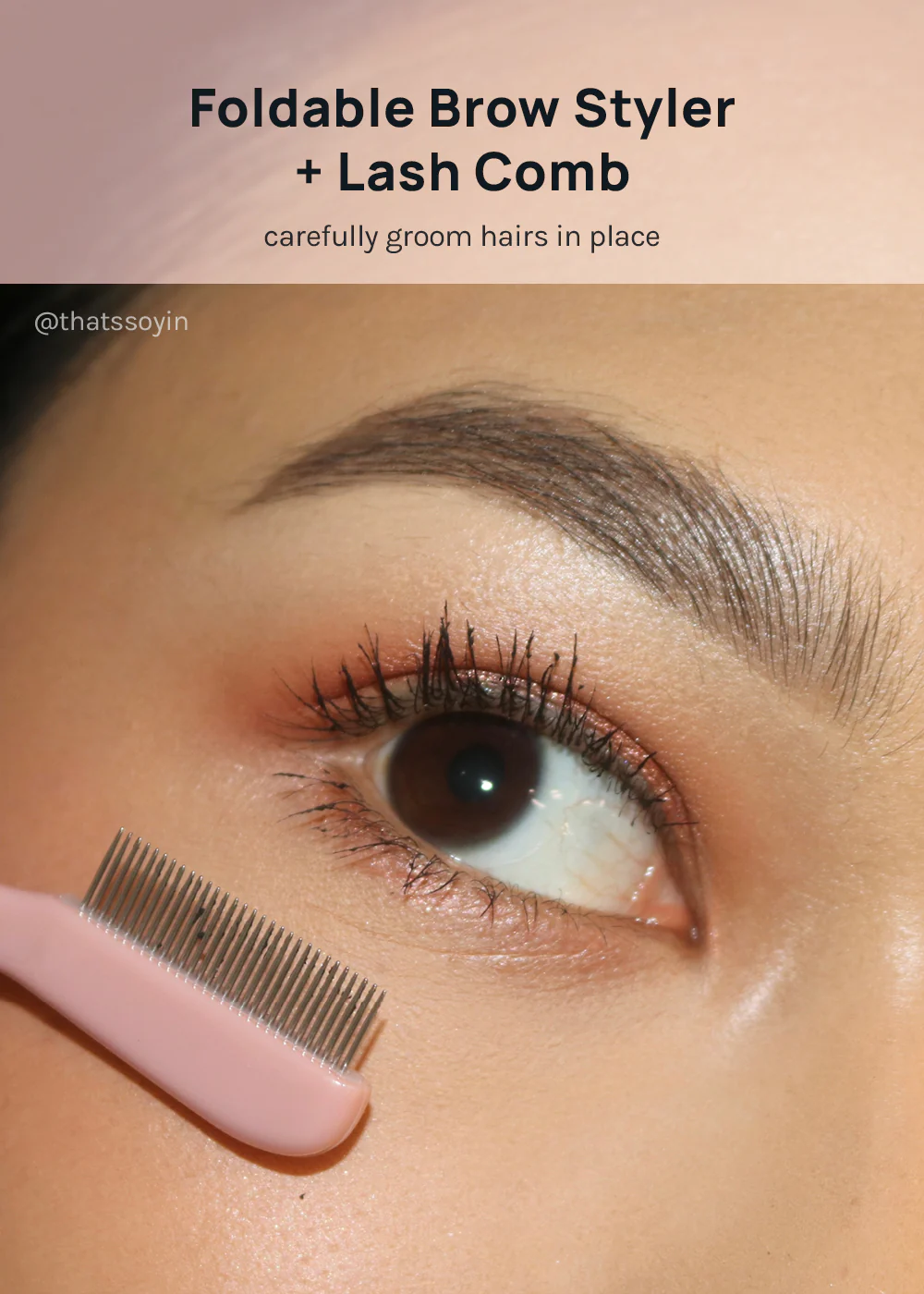 AOA Foldable Eyelash + Brow Comb - Image 2