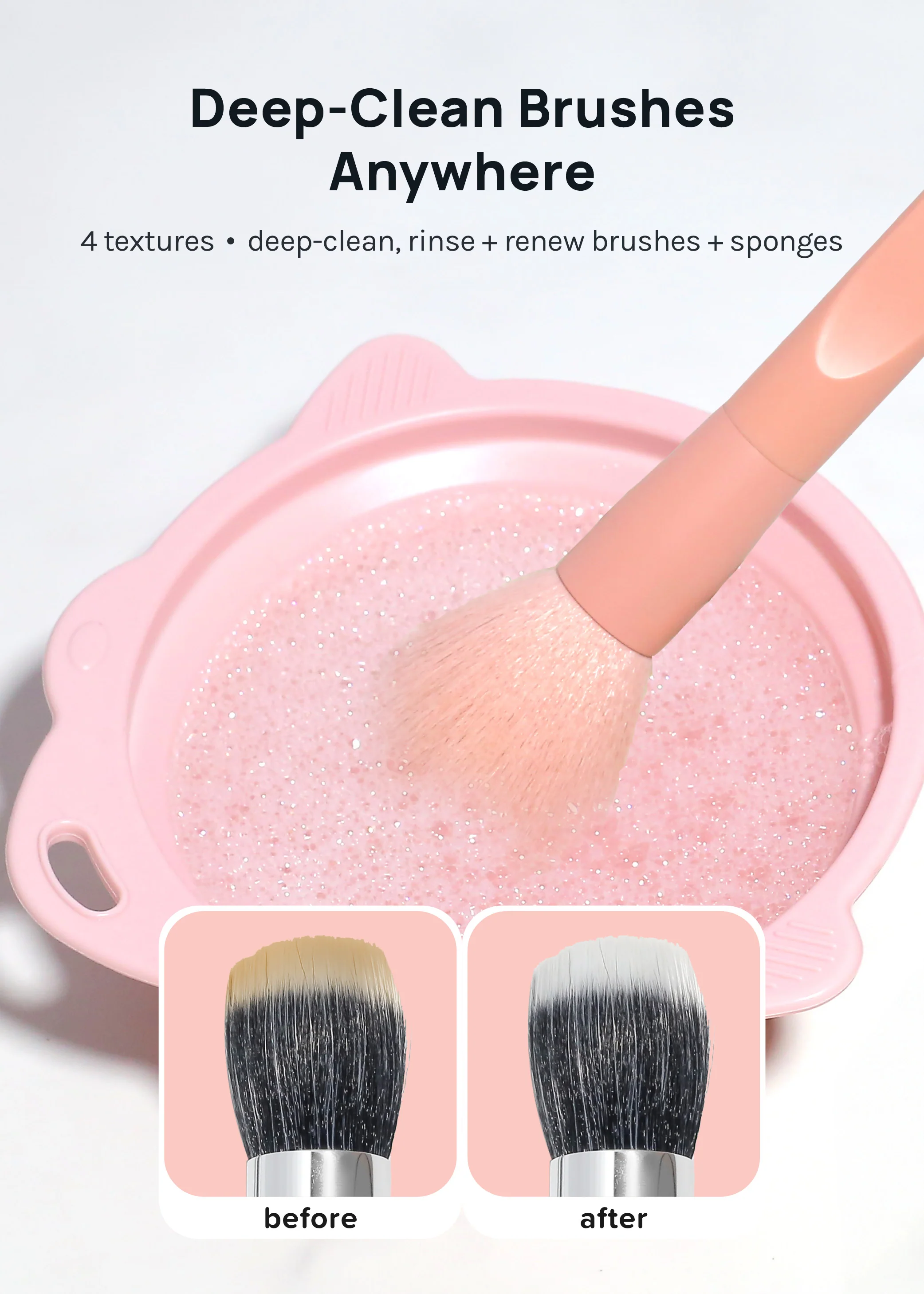 AOA Foldable Silicone Brush Cleaning Bowl - Image 2
