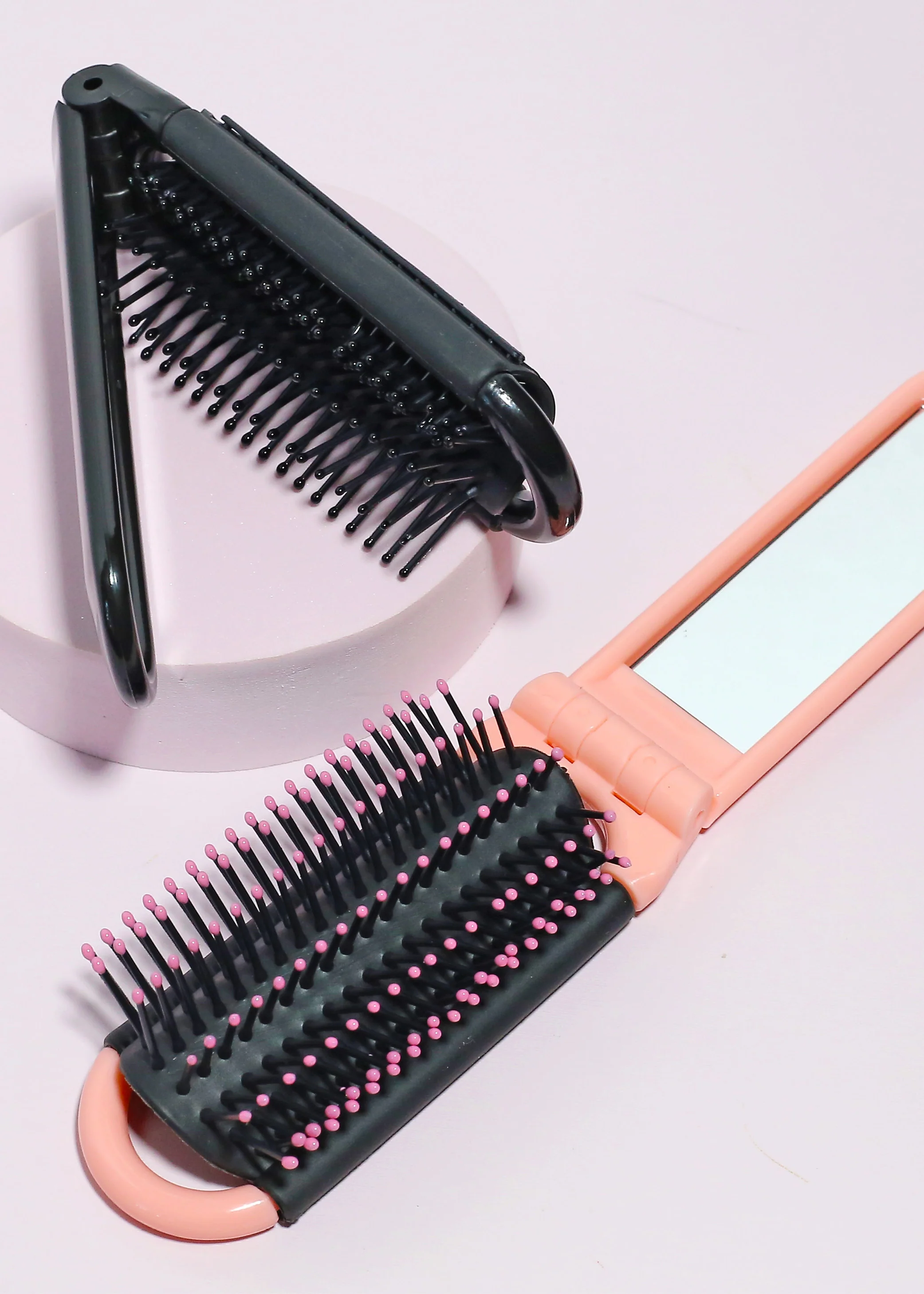 AOA Foldable Travel Hairbrush + Mirror