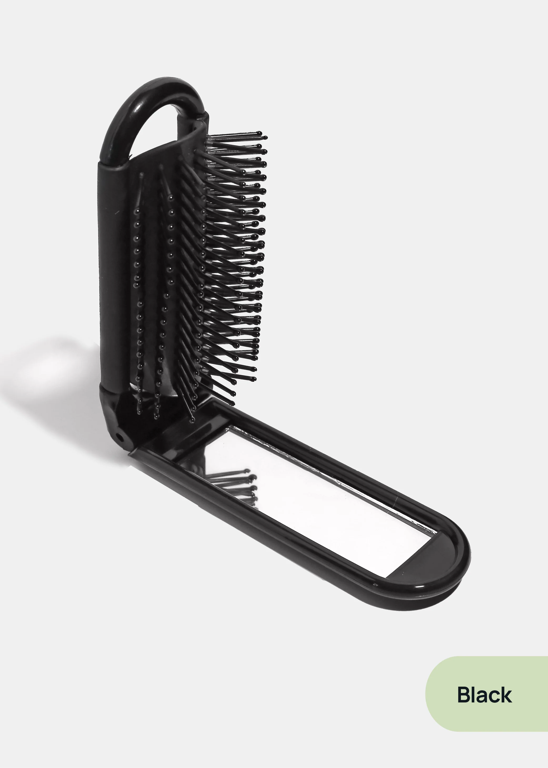 AOA Foldable Travel Hairbrush + Mirror - Image 3
