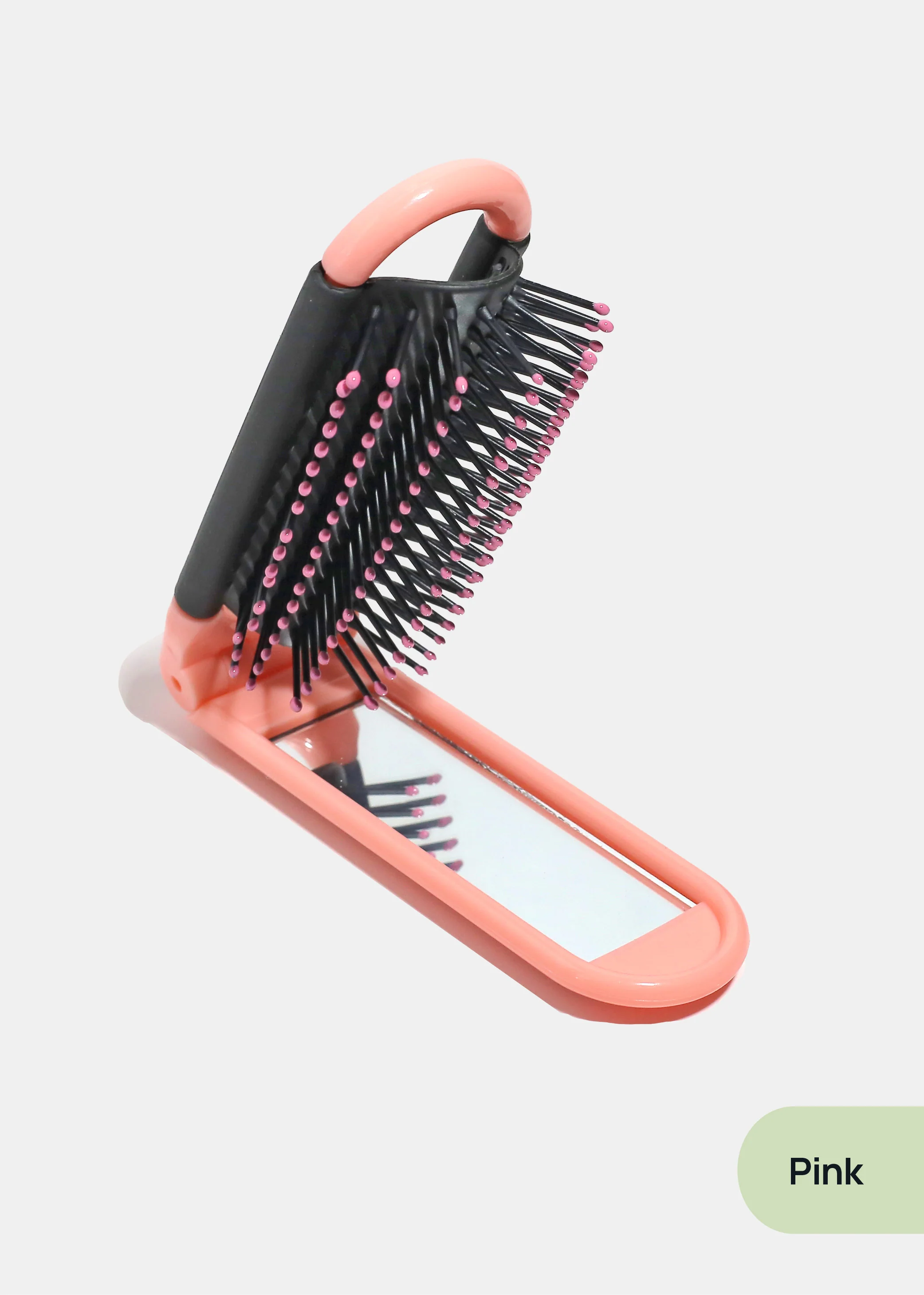 AOA Foldable Travel Hairbrush + Mirror - Image 4
