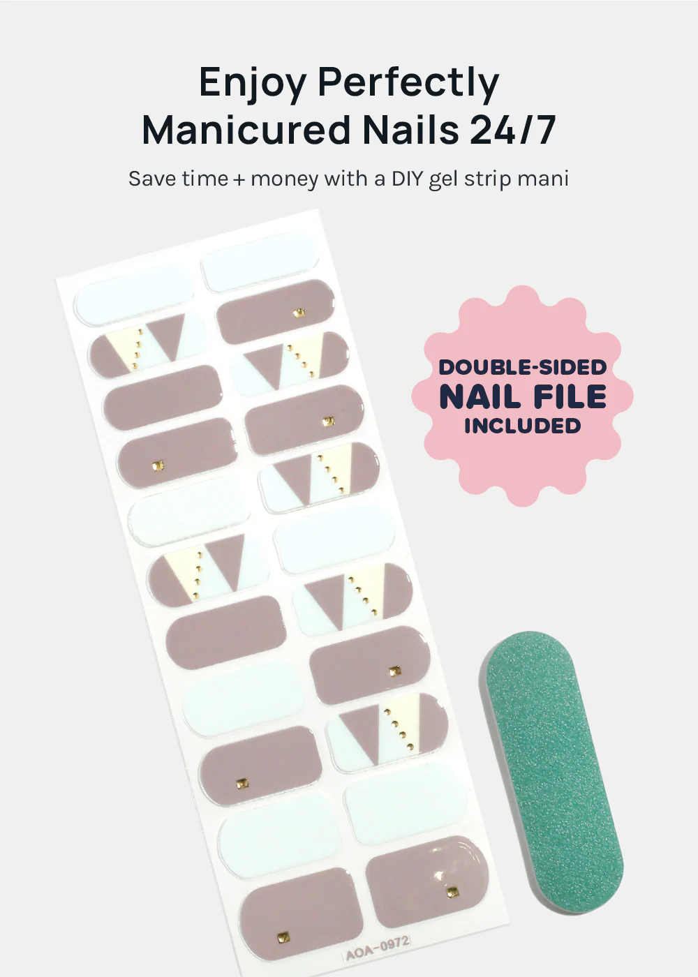 AOA Paw Paw Gel Polish Strips: Mosaic - Image 3