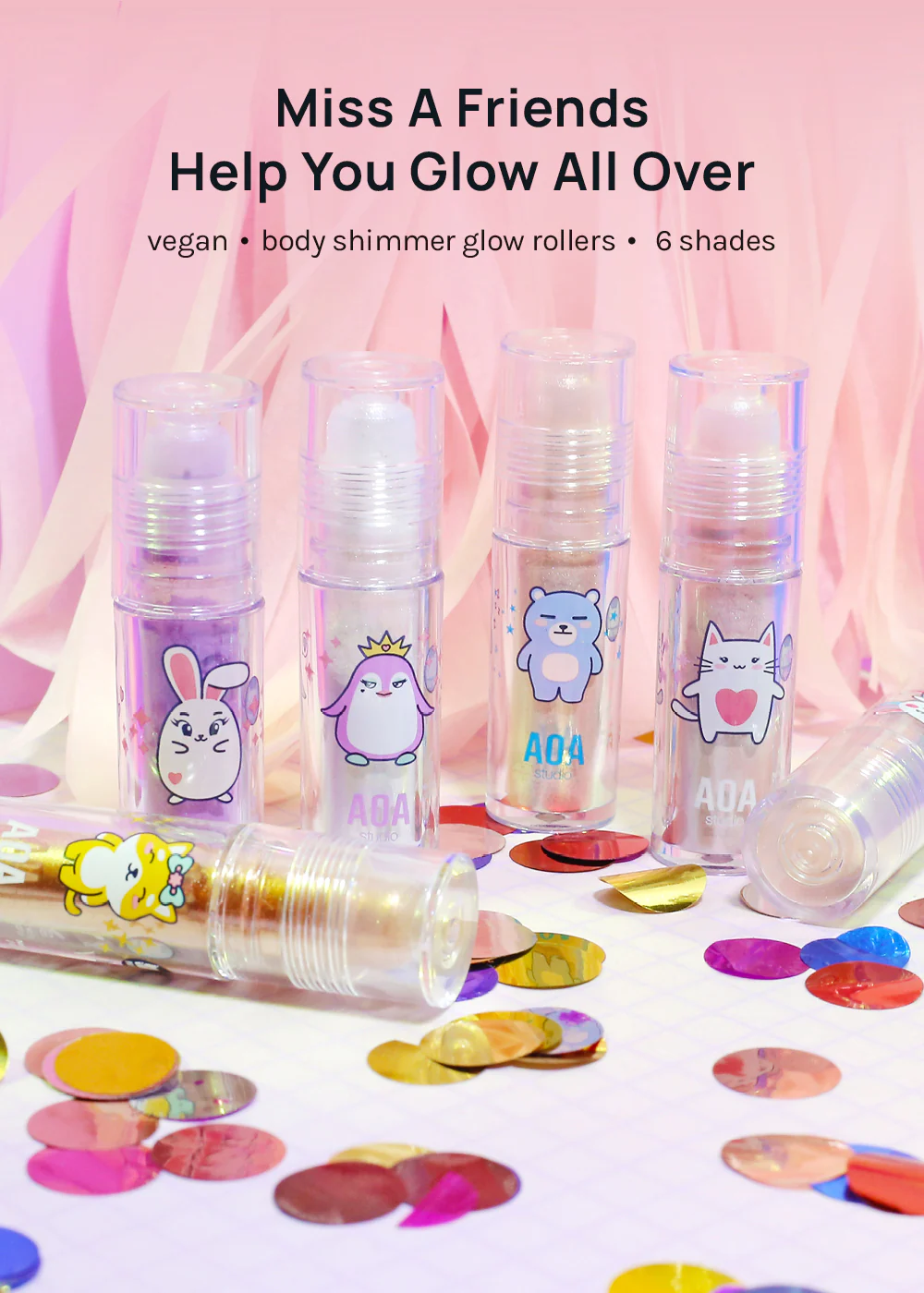 AOA Glow Dust Body Shimmer Roller - Image 2