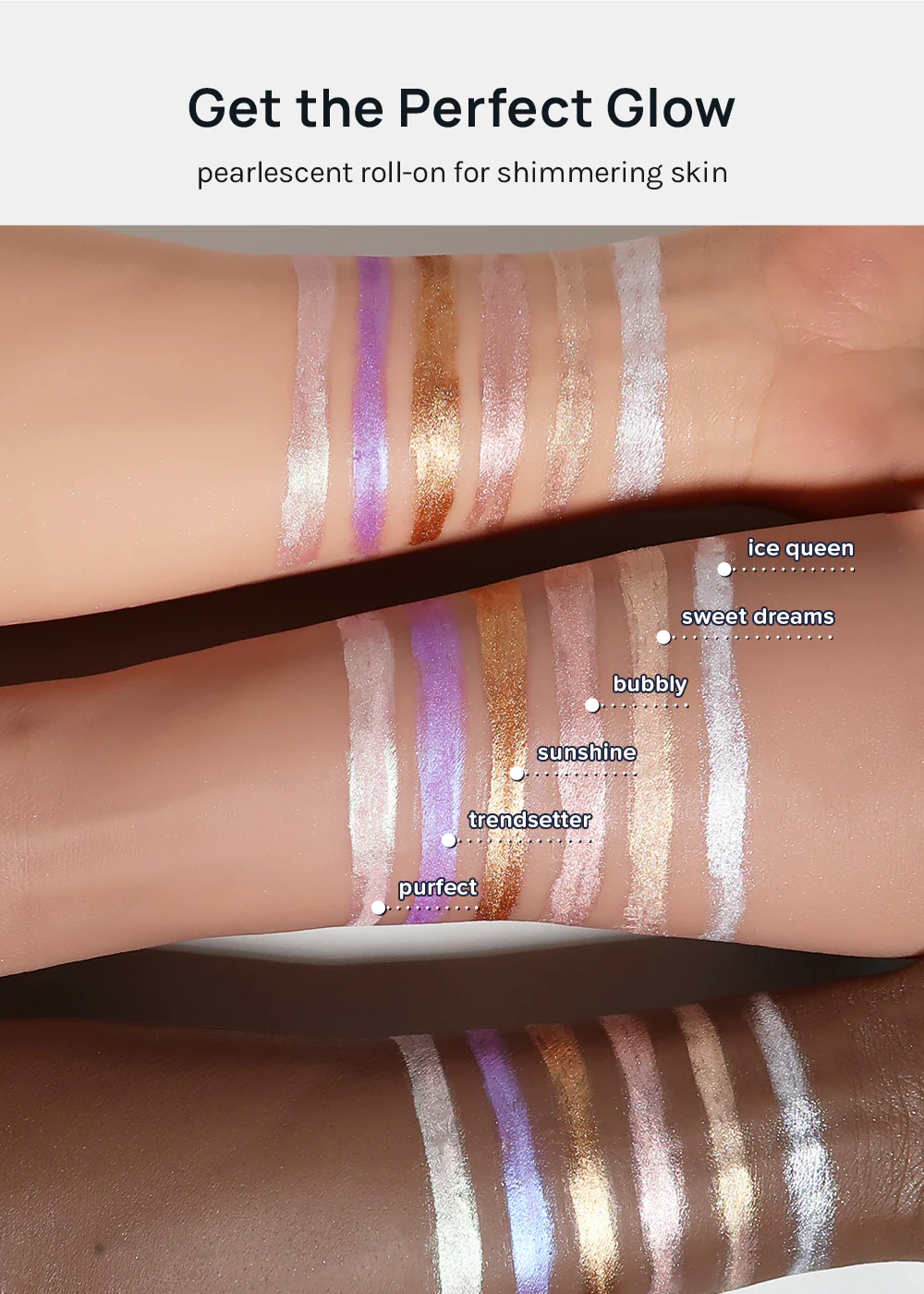 AOA Glow Dust Body Shimmer Roller - Image 3