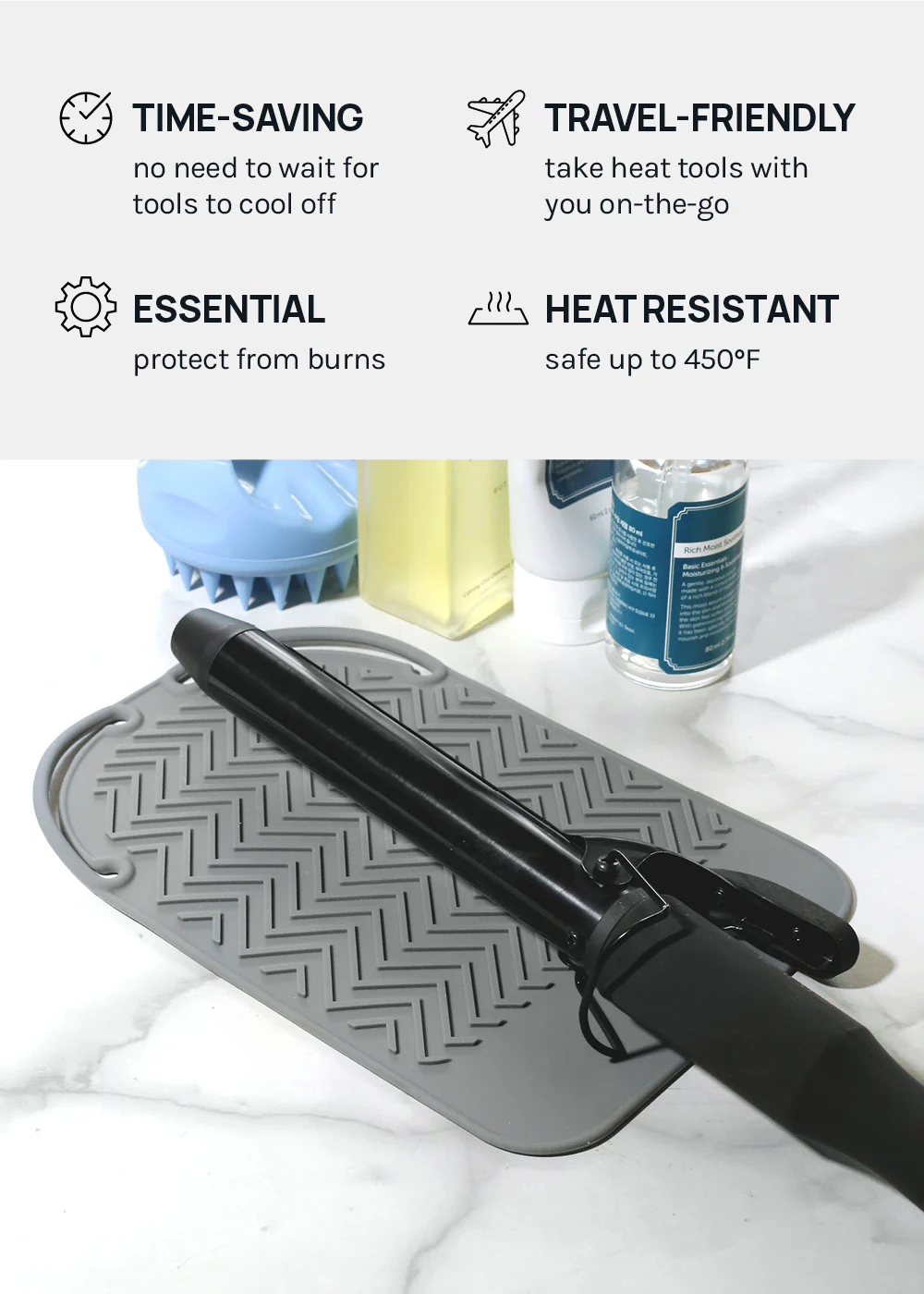 AOA Heat Resistant Hair Tool Mat - Image 4