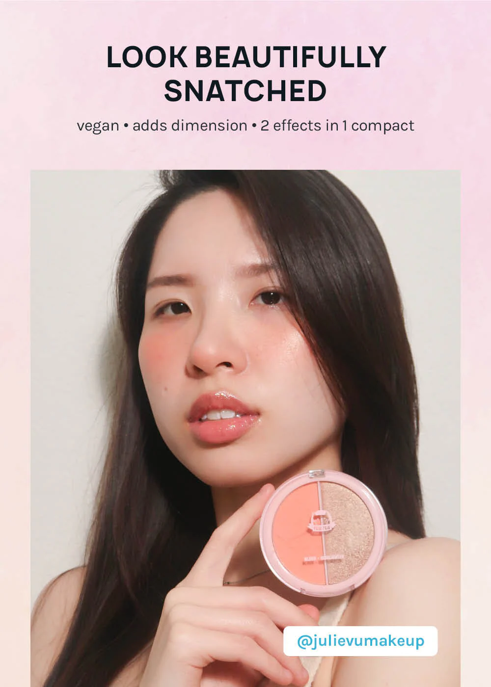 AOA Hello Glow Duo Blush + Highlighter - Image 3