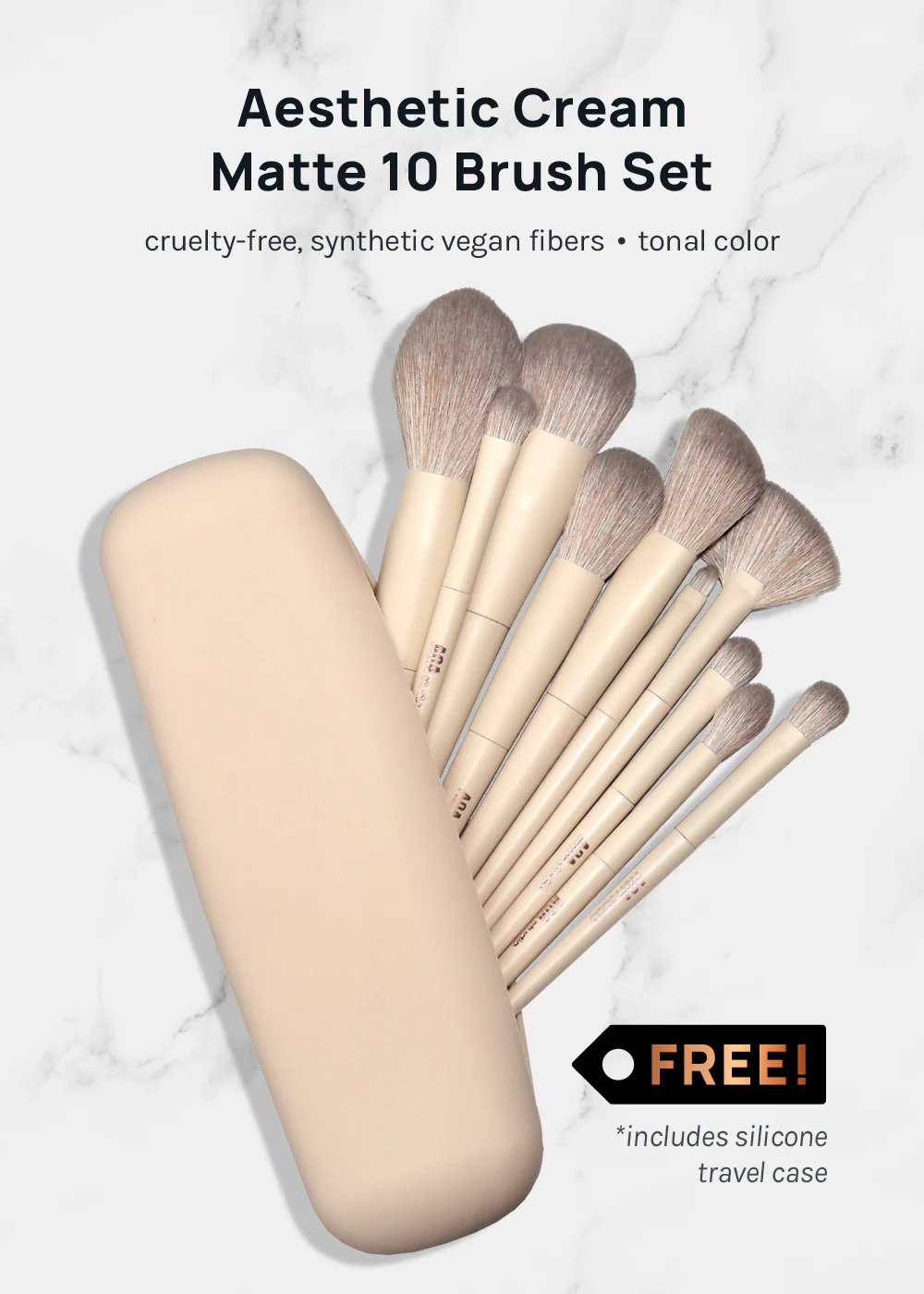 AOA Hero Brush Set + Silicone Travel Case - Image 2