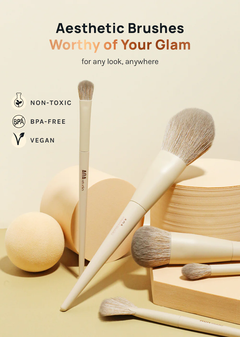 AOA Hero Brush Set + Silicone Travel Case - Image 3
