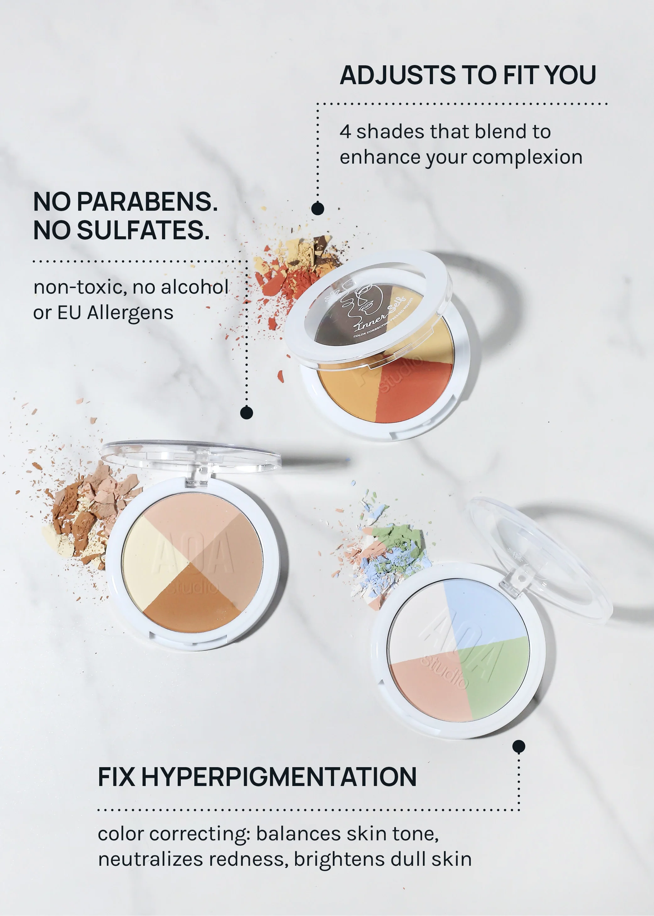 AOA Inner Self Color Correcting Pressed Powder - Image 5