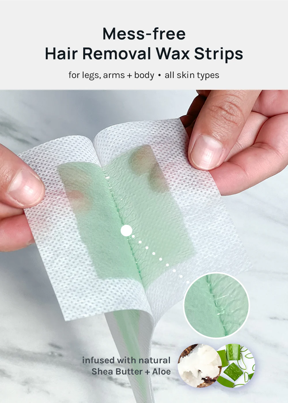 AOA Instant Hair Removal Wax Strips - Image 3