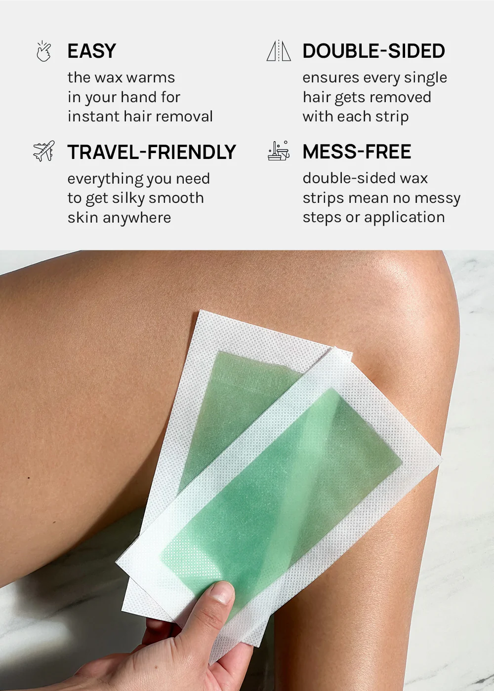 AOA Instant Hair Removal Wax Strips - Image 4