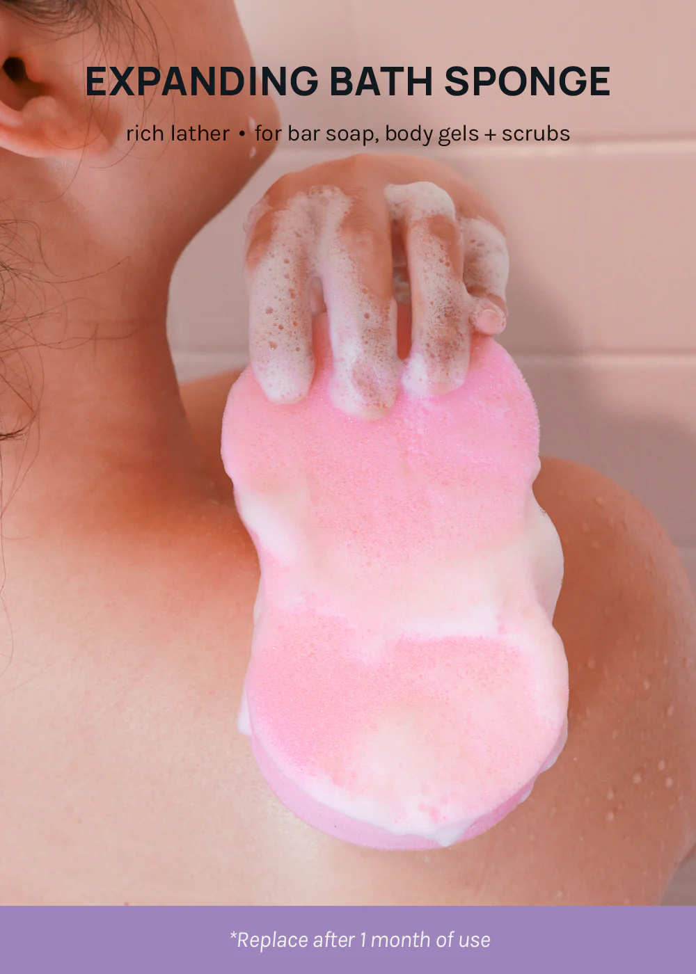 AOA Large Expanding Bath Sponge - Image 3