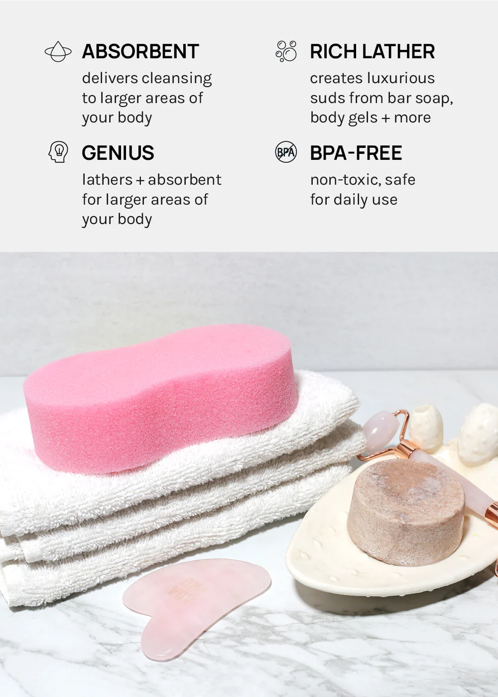 AOA Large Expanding Bath Sponge - Image 4