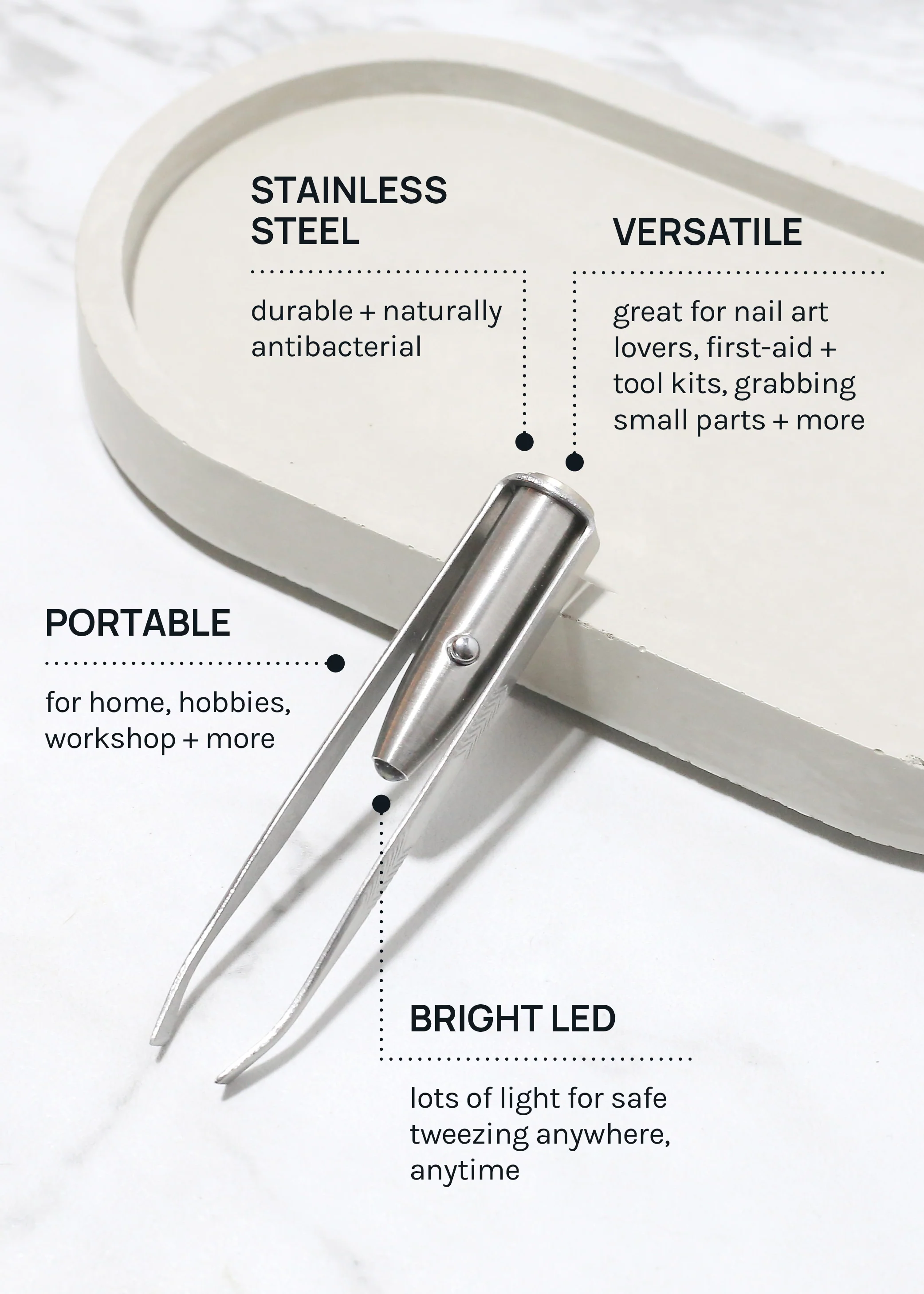 AOA LED Light Up Tweezer - Image 4