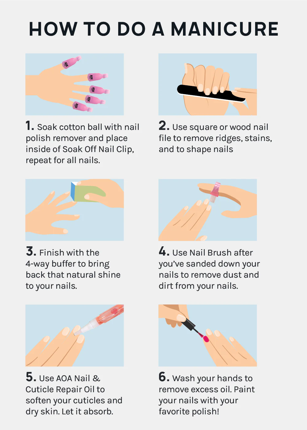 AOA Manicure Nail Cleaning Brush - Image 6