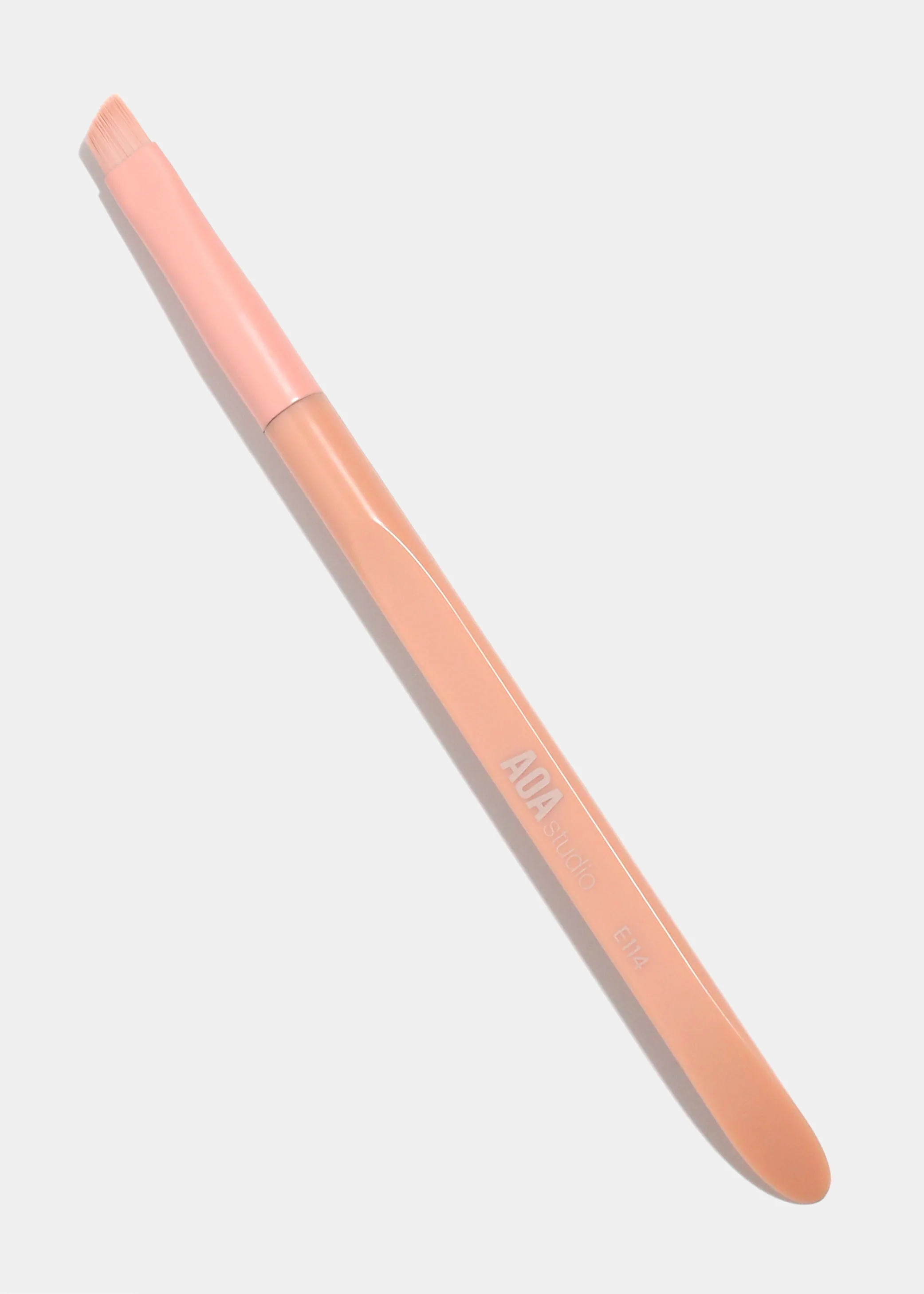 AOA Matte Rose Single Brush – E114 Angled Eyebrow Brush