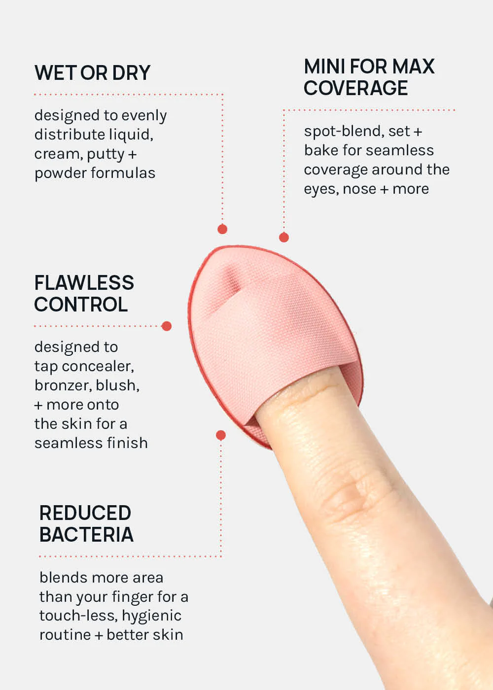 AOA Mini Finger Makeup Puffs - Image 4