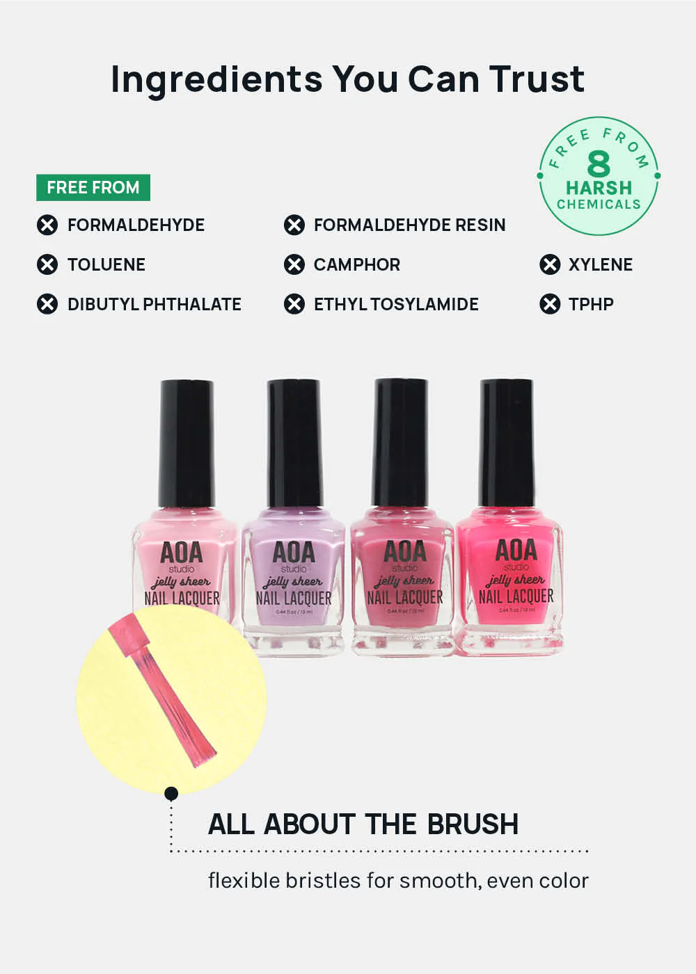 AOA Nail Lacquer – Jelly Sheer - Image 5