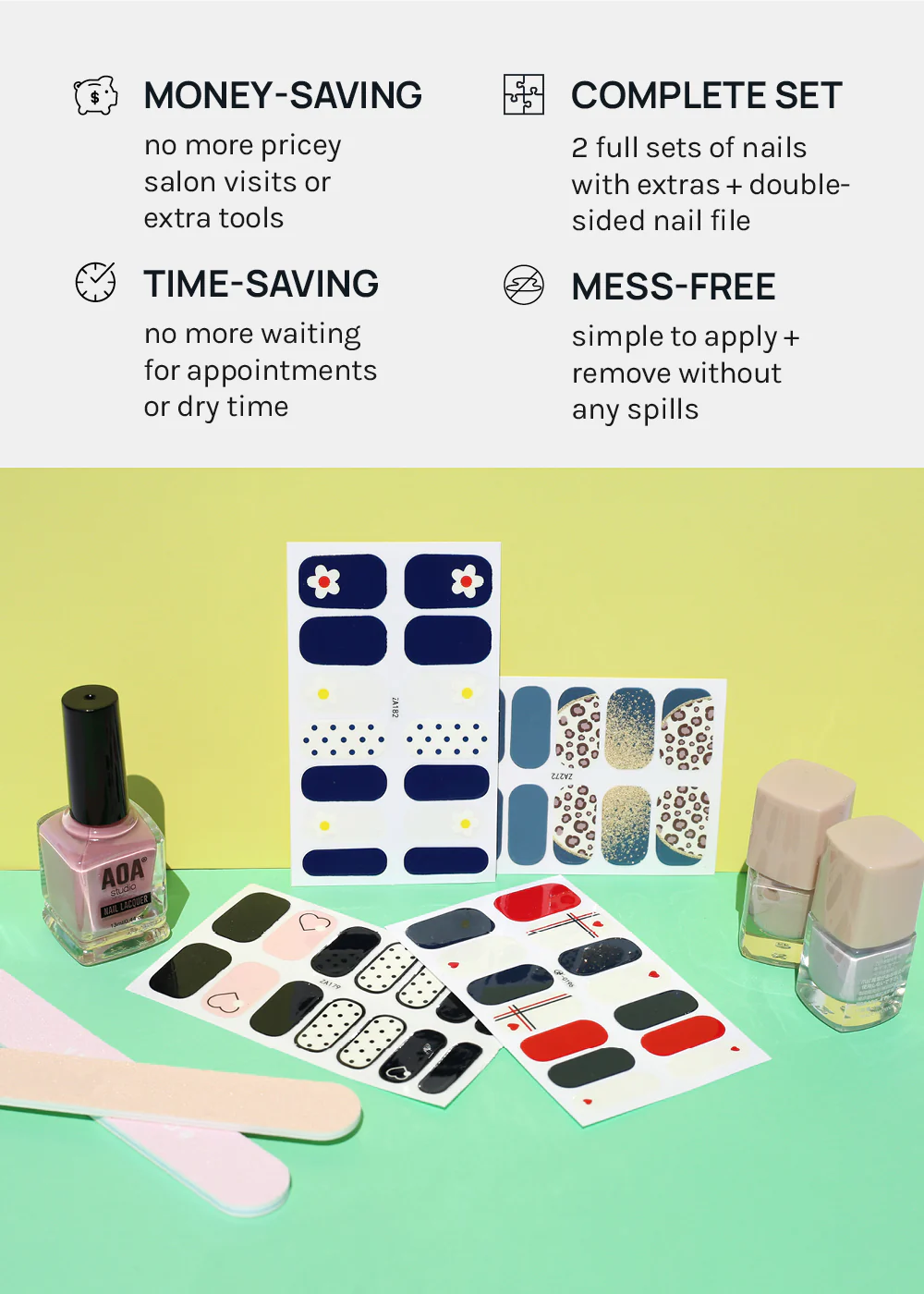 AOA Nail Polish Strips: Sweet Snack - Image 4
