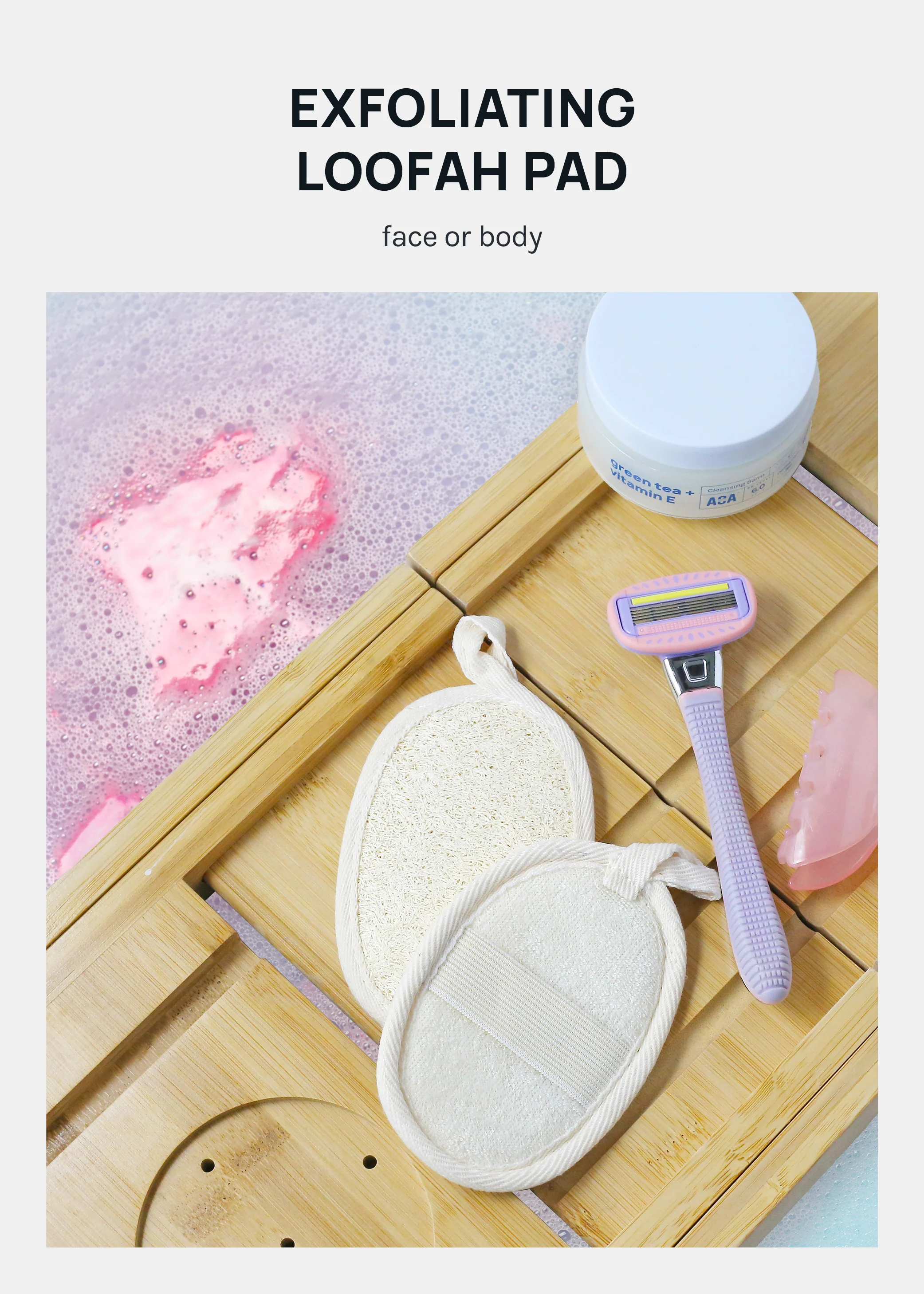 AOA Natural Loofah Cleansing Pad - Image 3