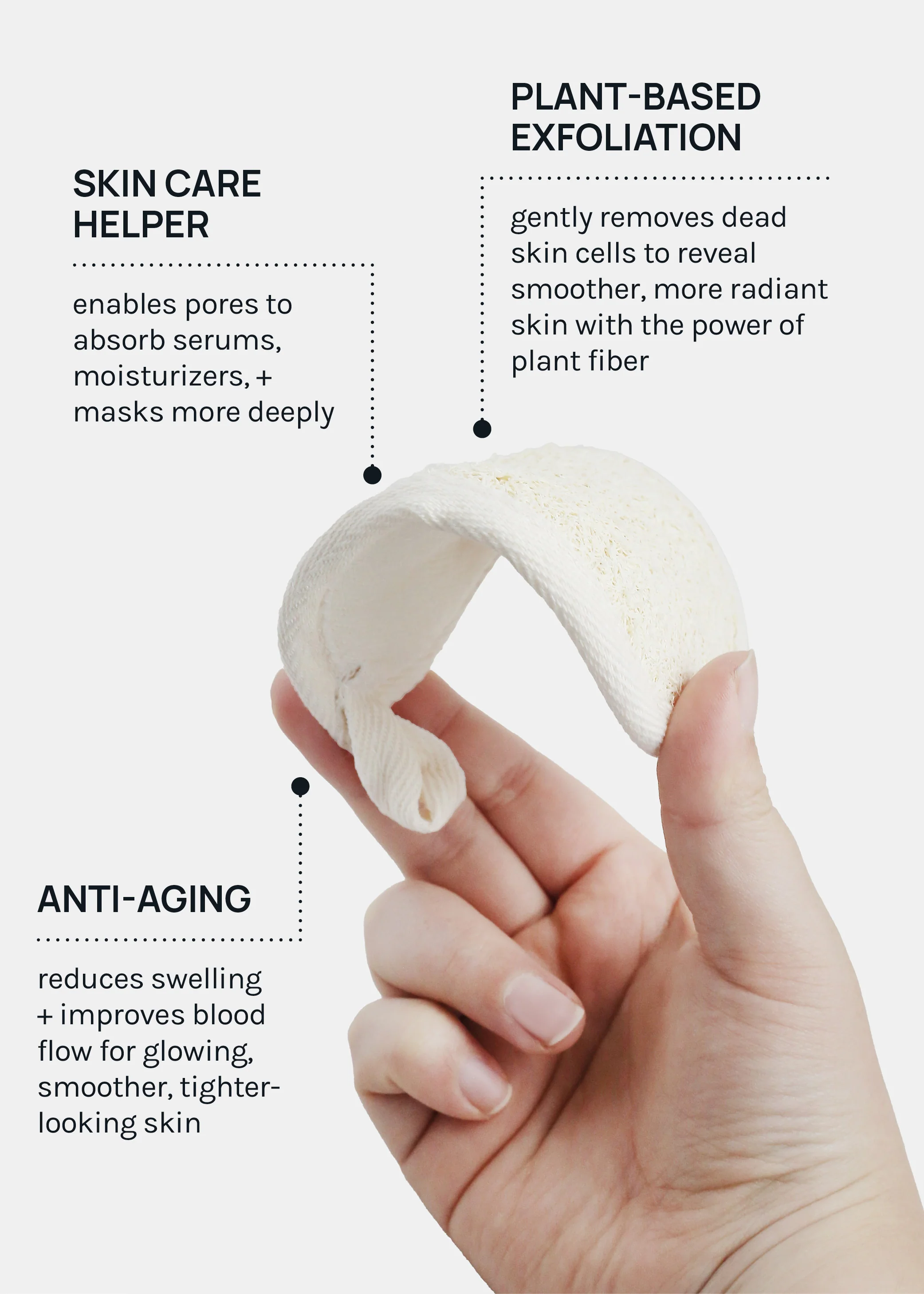 AOA Natural Loofah Cleansing Pad - Image 4