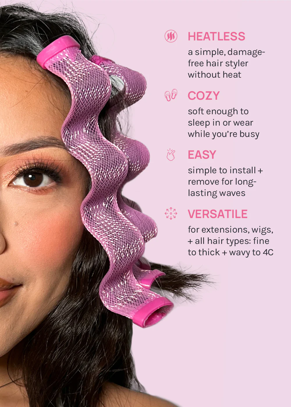 AOA No-Heat Wavy Hair Curlers - Image 4