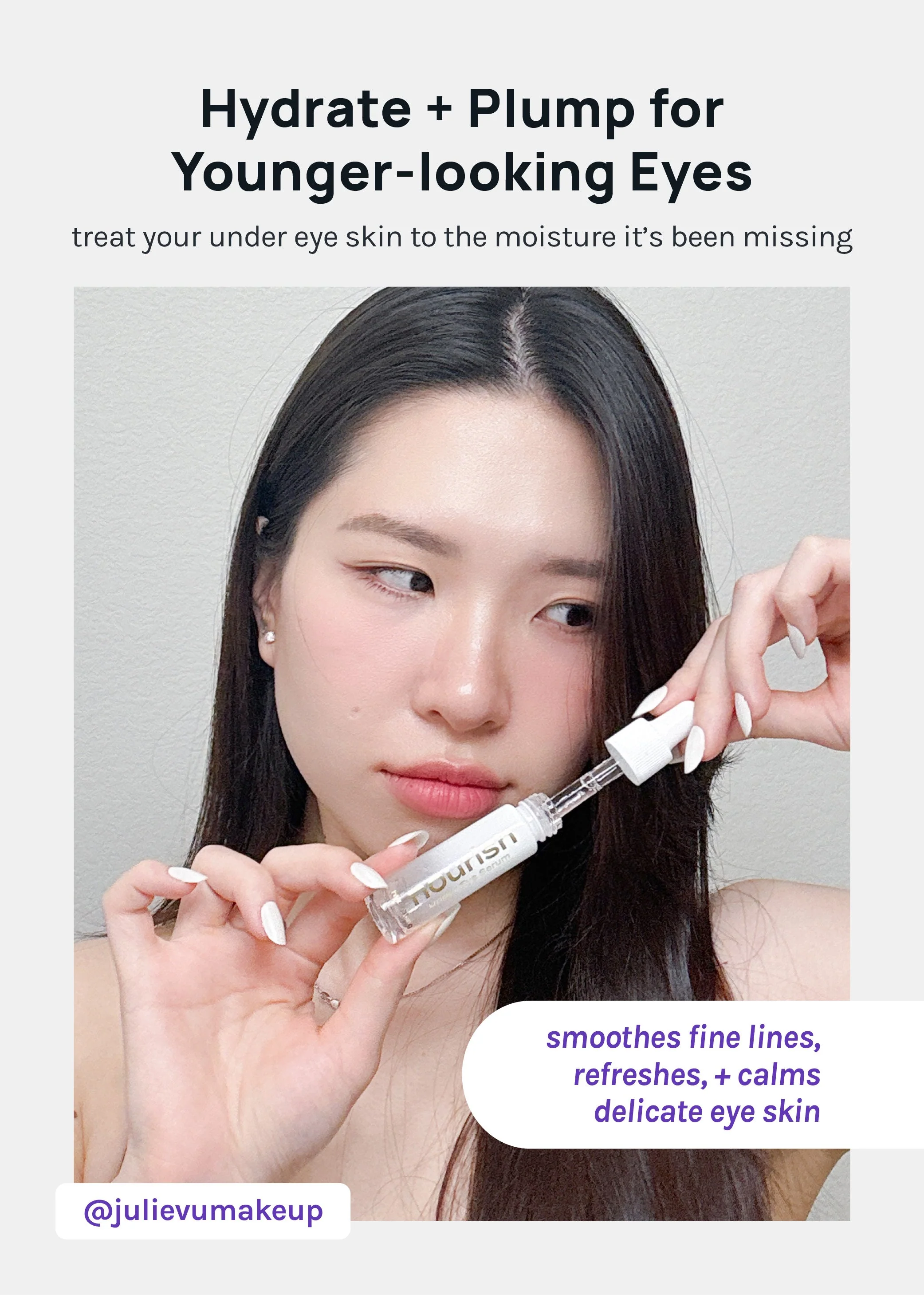 AOA Nourish Hydrating Under Eye Serum + Calming Roll-On Brow Solution - Image 3