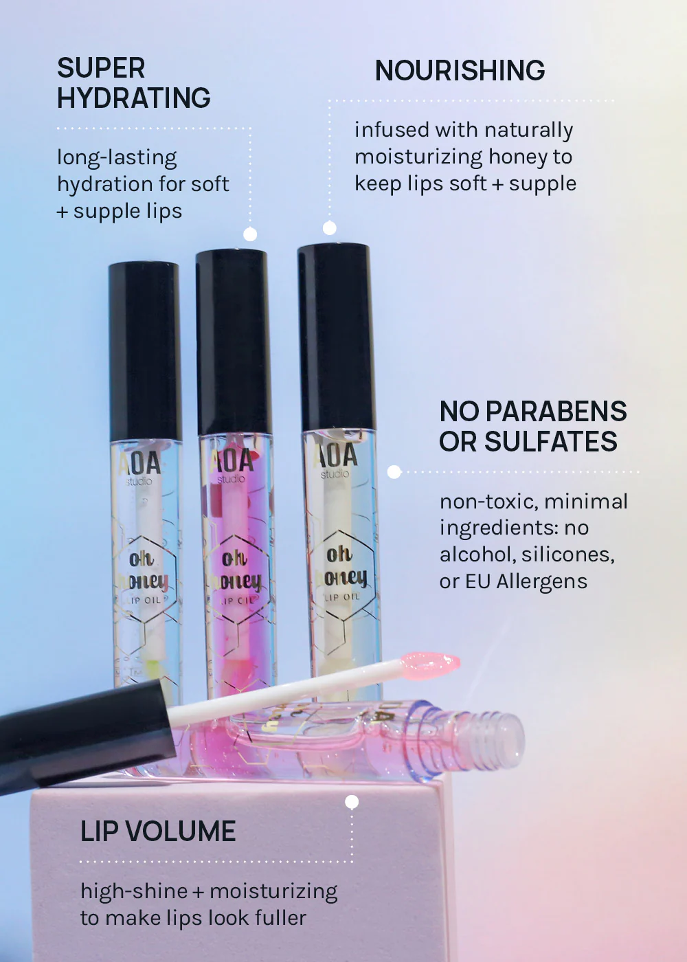 AOA Oh Honey Lip Oil - Image 4