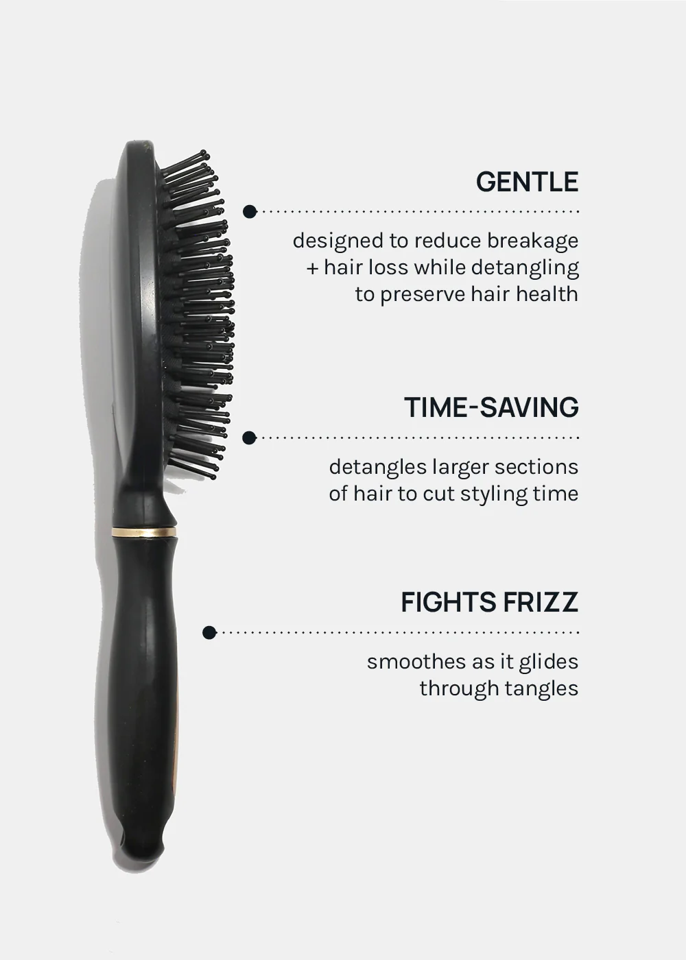 AOA Oval Cushion Brush - Black - Image 3