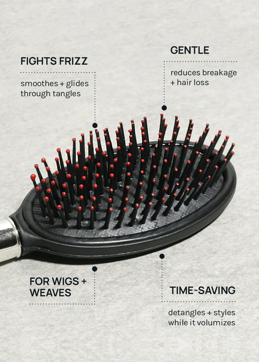 AOA Oval Cushion Hair Brush - Image 2