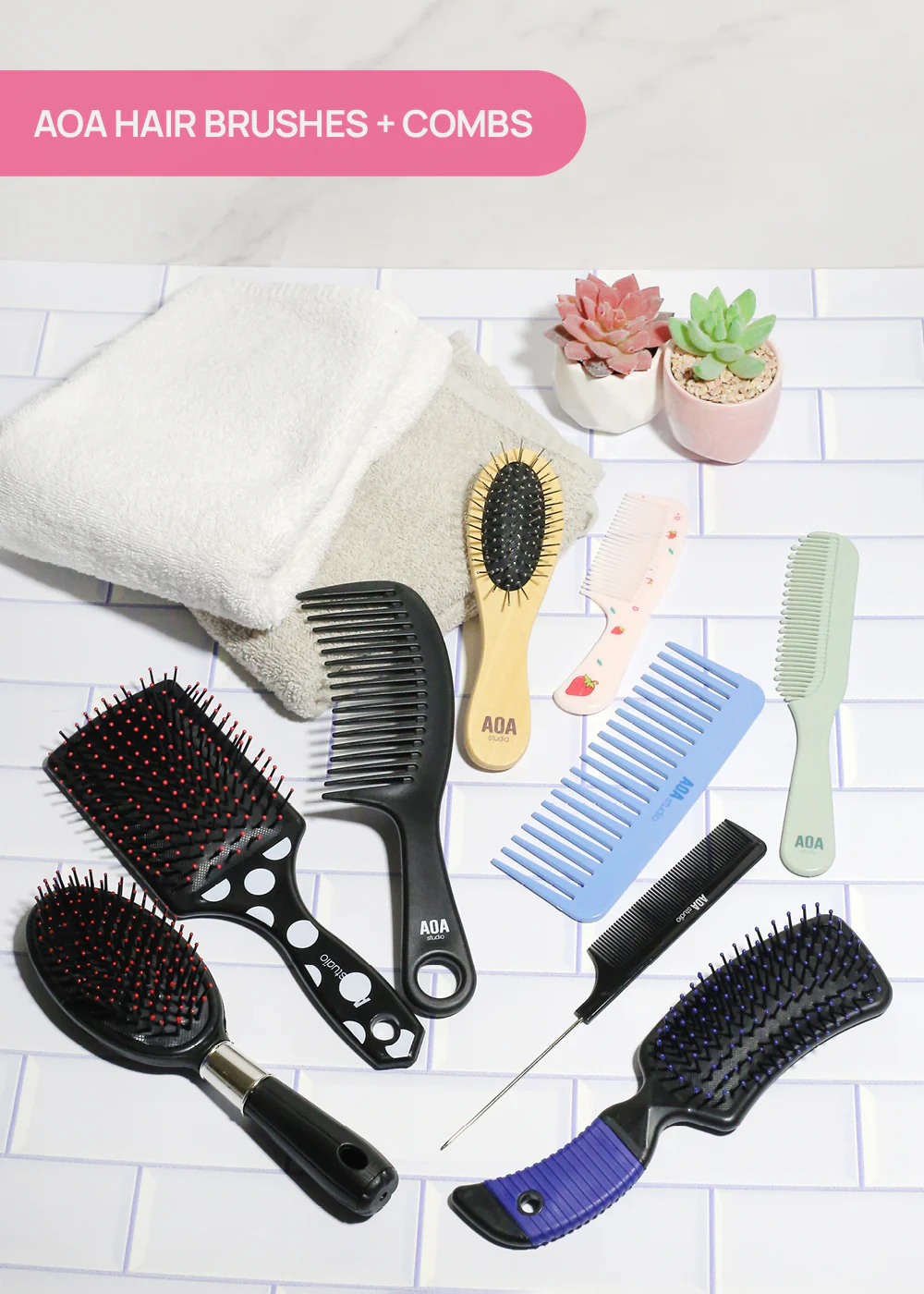 AOA Oval Cushion Hair Brush - Image 4