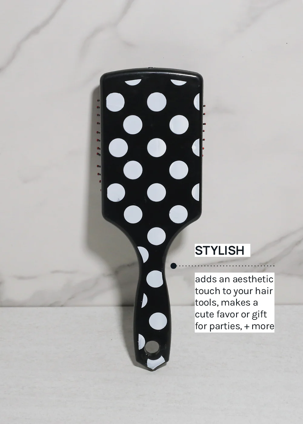 AOA Paddle Hair Brush - Polka Dots - Image 3