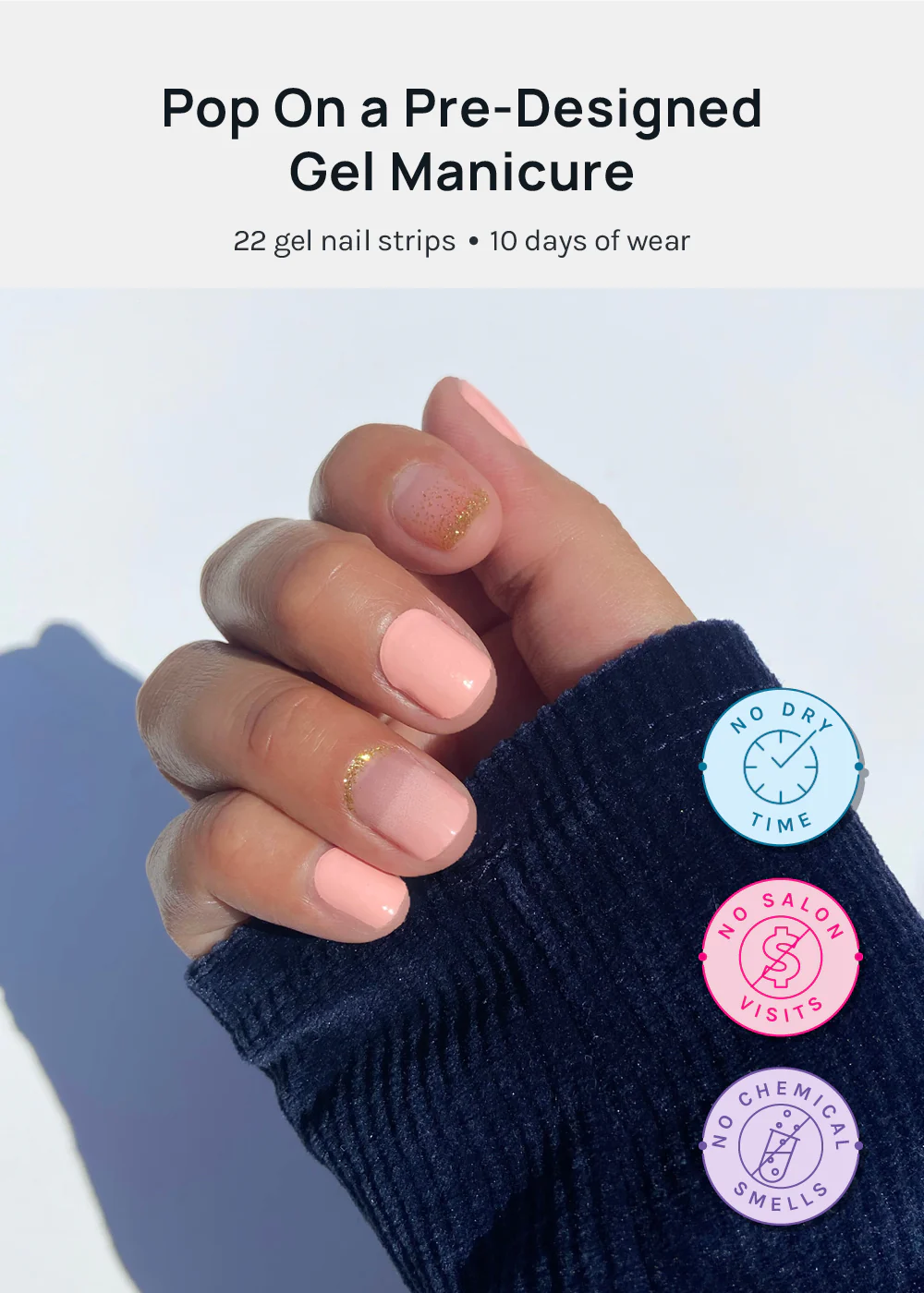 AOA Paw Paw Gel Polish Strips: Angel Baby - Image 2
