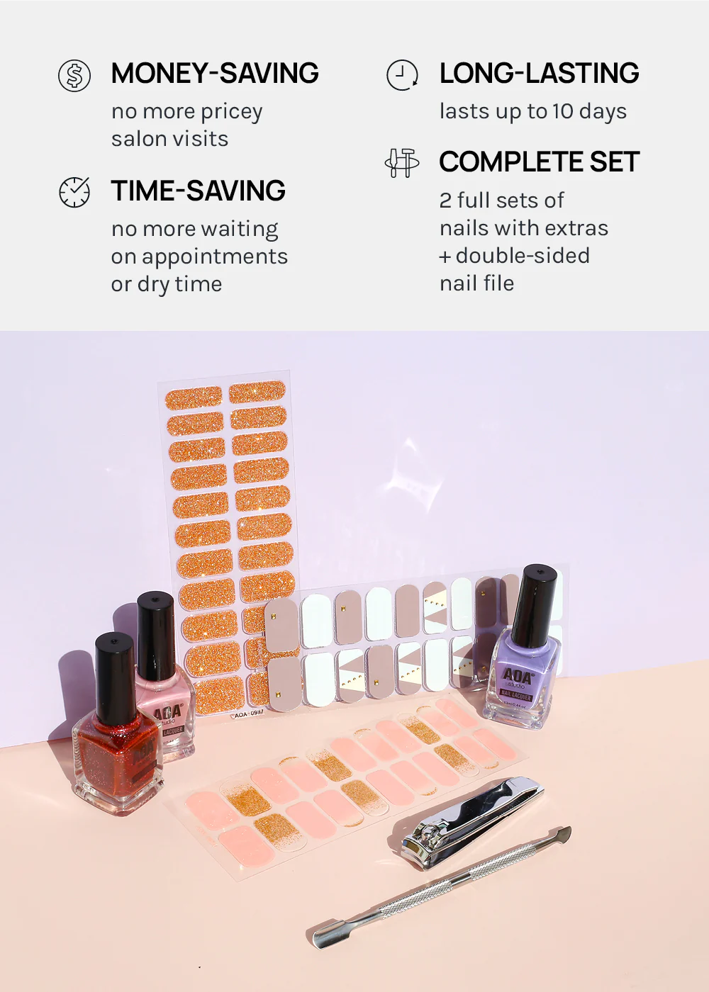 AOA Paw Paw Gel Polish Strips: Dream Big - Image 4