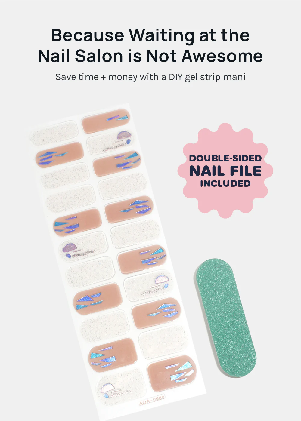 AOA Paw Paw Gel Polish Strips: Swan - Image 3