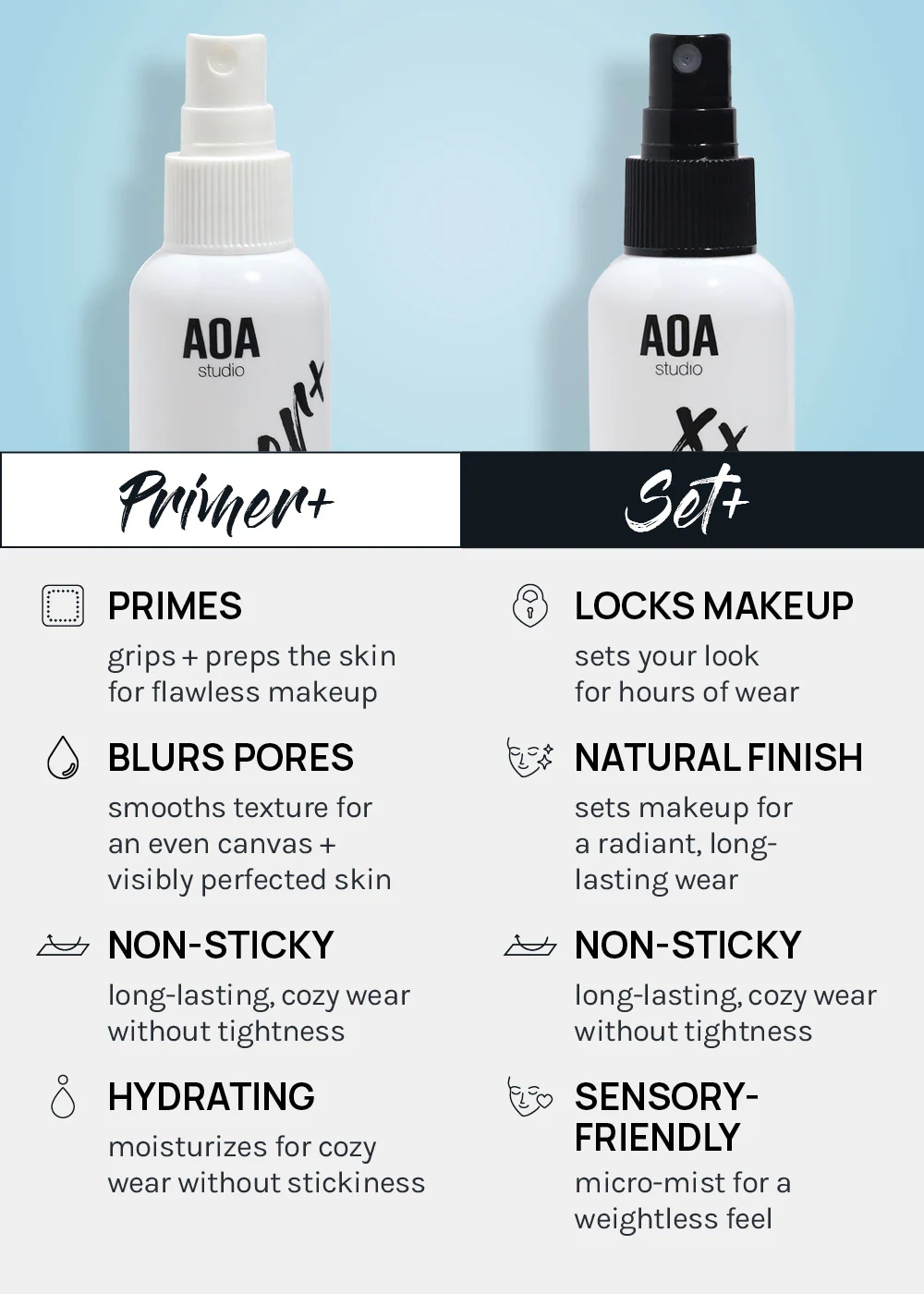 AOA Primer+ Face Primer & Set+ Setting Spray - Image 3