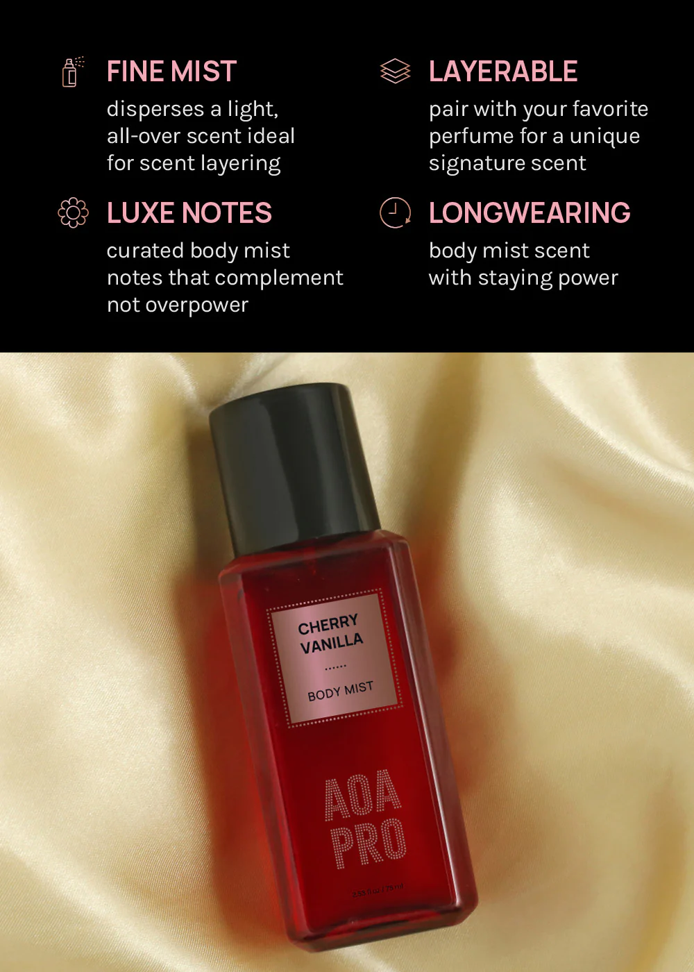 AOA Pro Cherry Vanilla Body Mist - Image 4