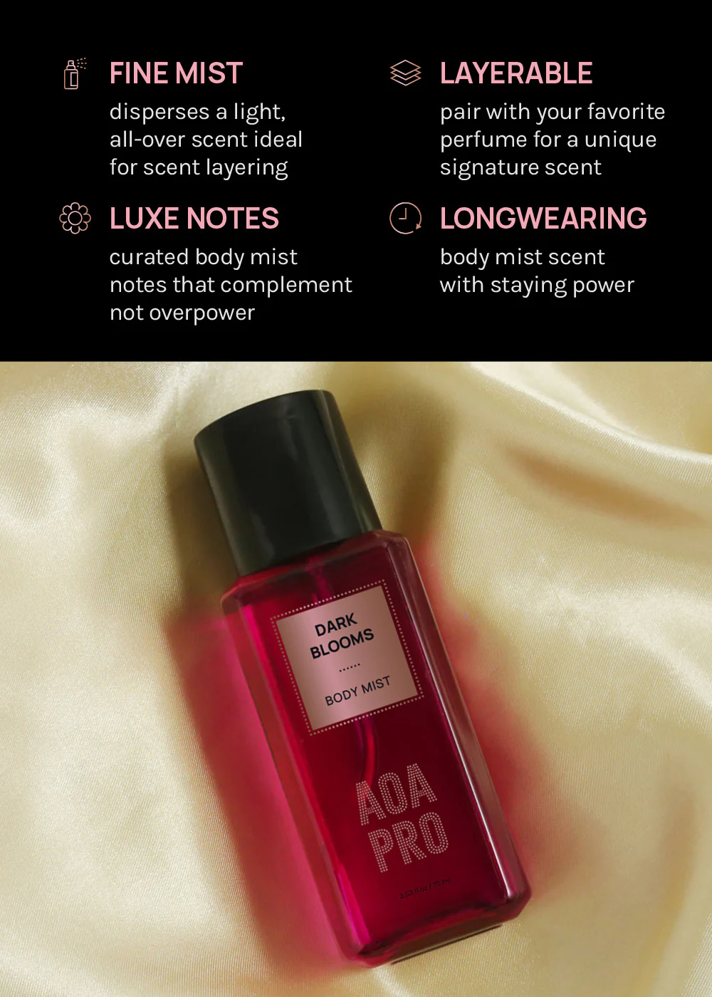 AOA Pro Dark Blooms Body Mist - Image 4