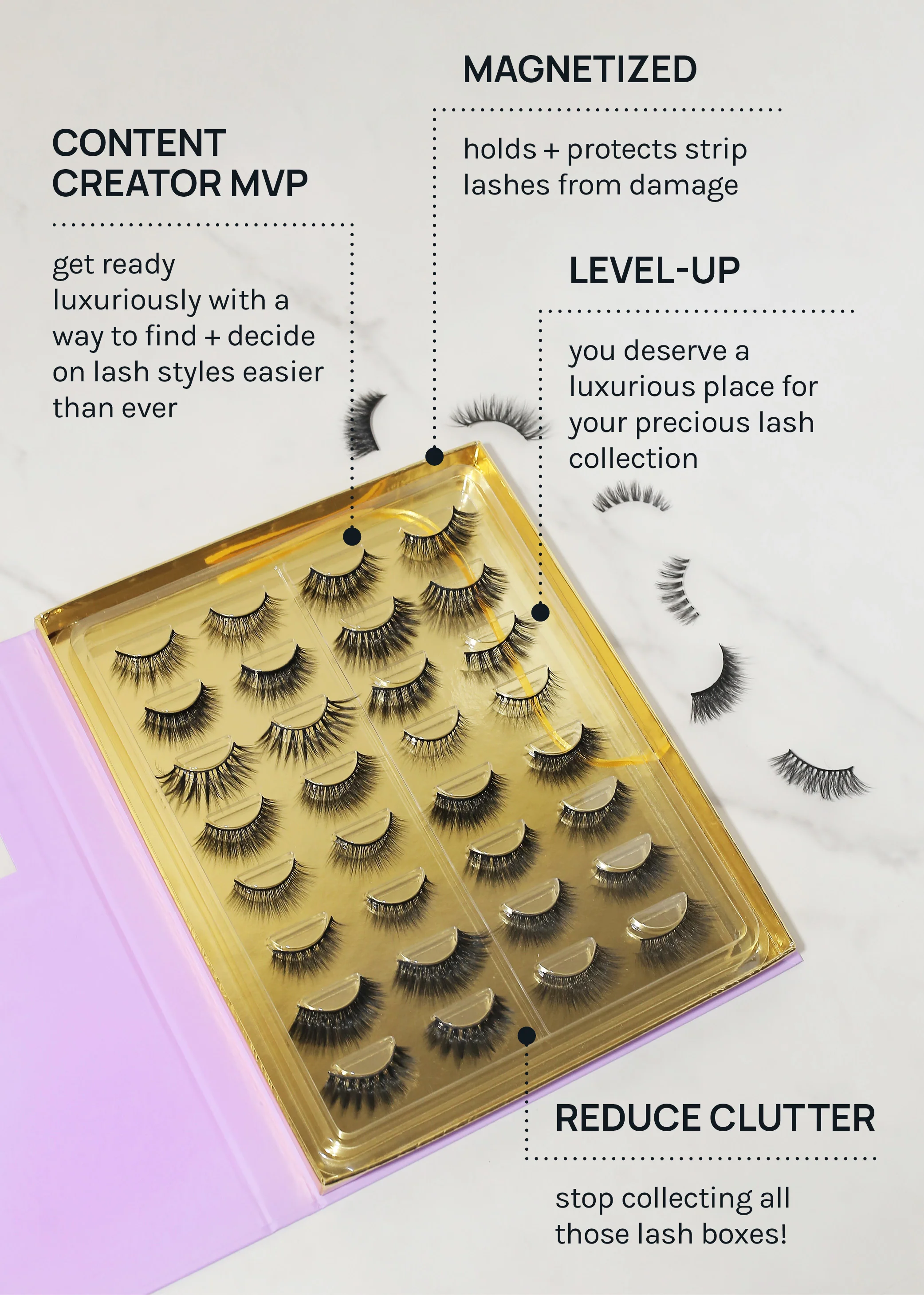 AOA Pro Eyelash Book - Purple - Image 6
