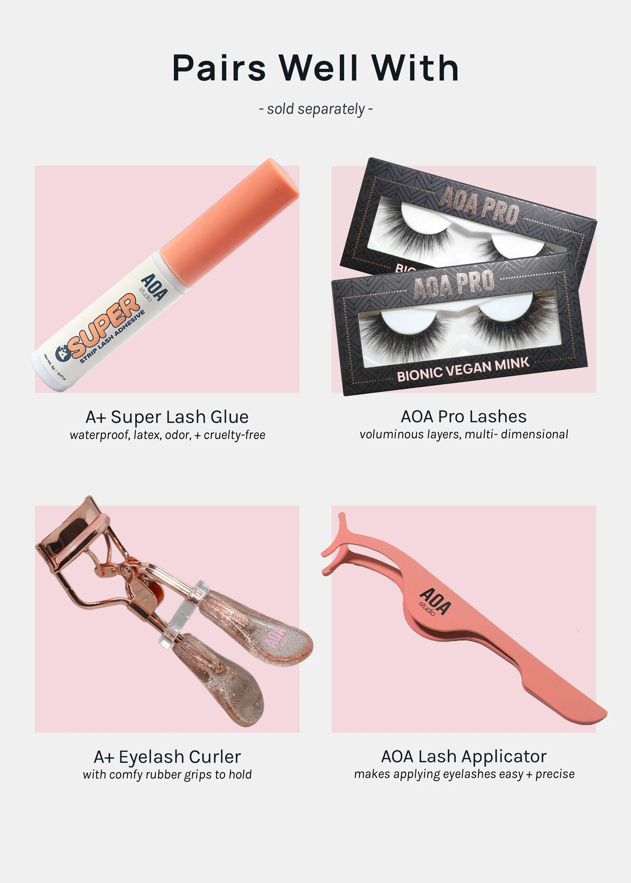 AOA Pro Eyelash Book - Purple - Image 7