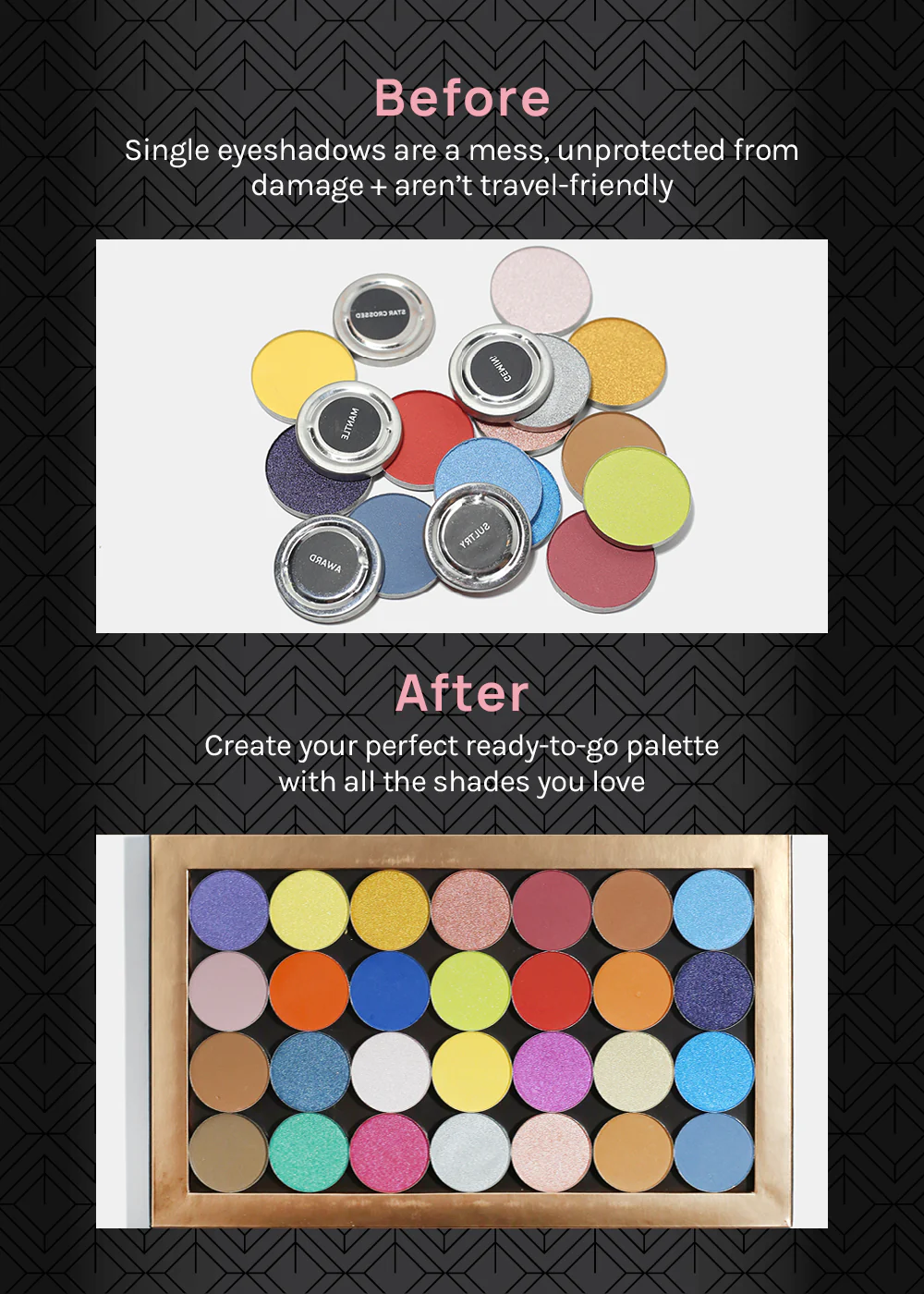 AOA Pro Magnetic Eyeshadow Palette - Smiley Large - Image 3