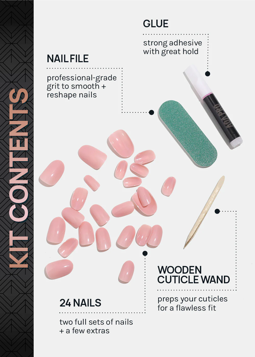 AOA Pro Press-On Nails: Bubble Gum - Image 4