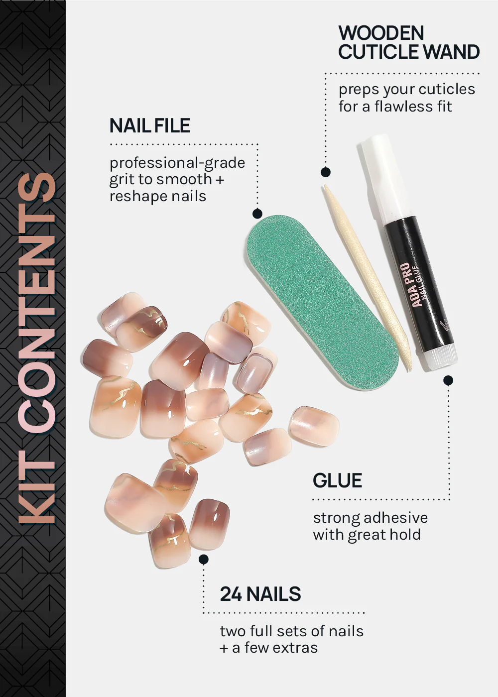 AOA Pro Press-On Nails: Coffee Date - Image 5