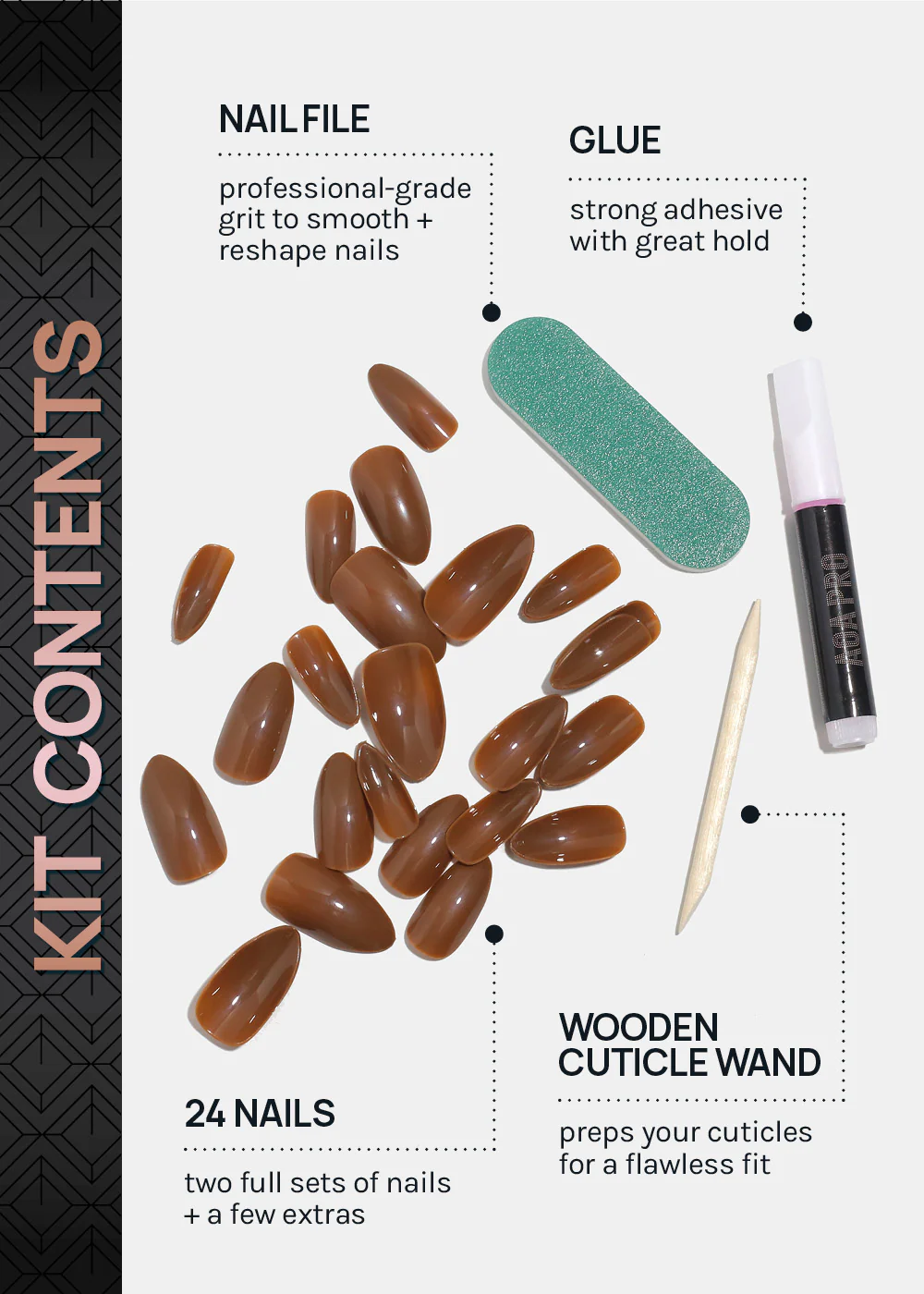 AOA Pro Press-On Nails: Cold Brew - Image 4
