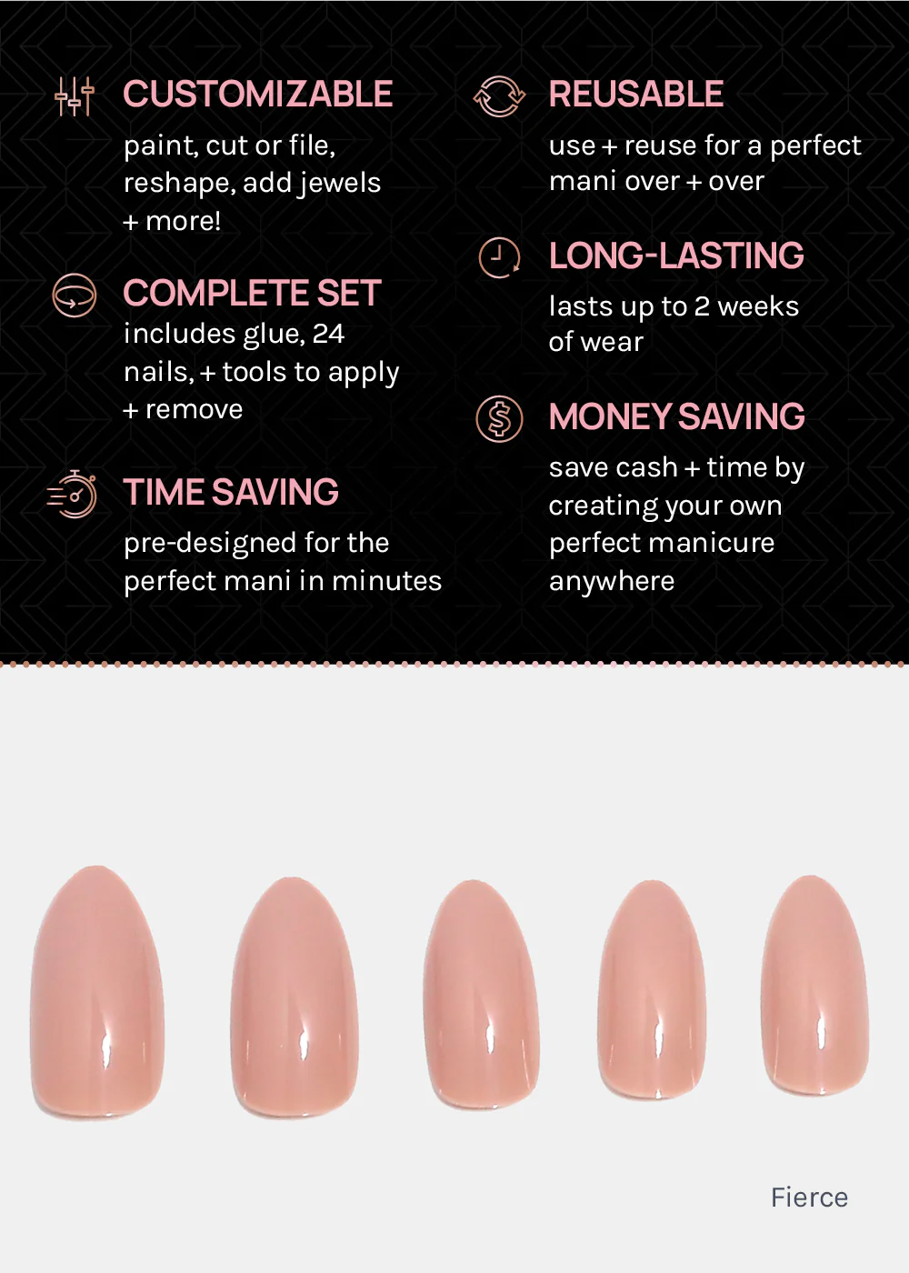 AOA Pro Press-On Nails: Fierce - Image 4