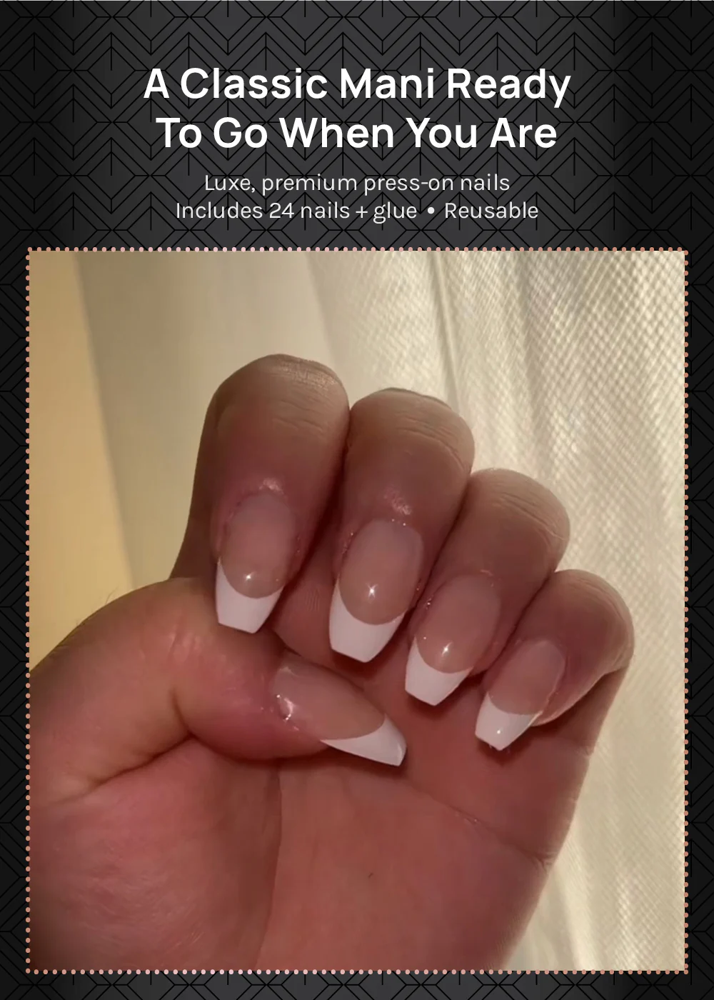 AOA Pro Press-On Nails: French Short - Image 2