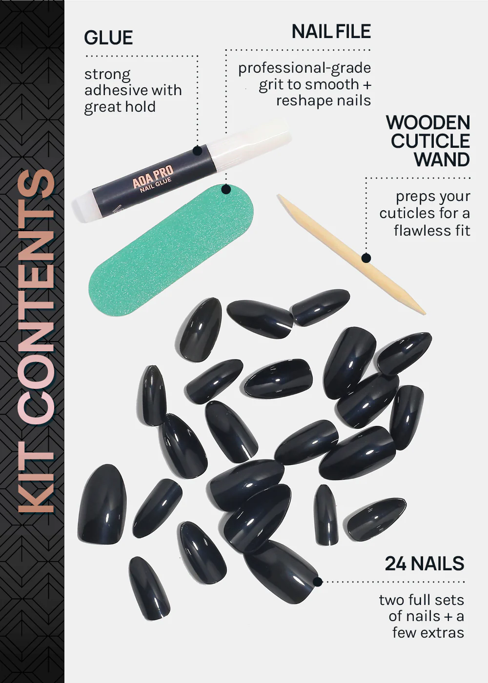 AOA Pro Press-On Nails: Midnites - Image 5