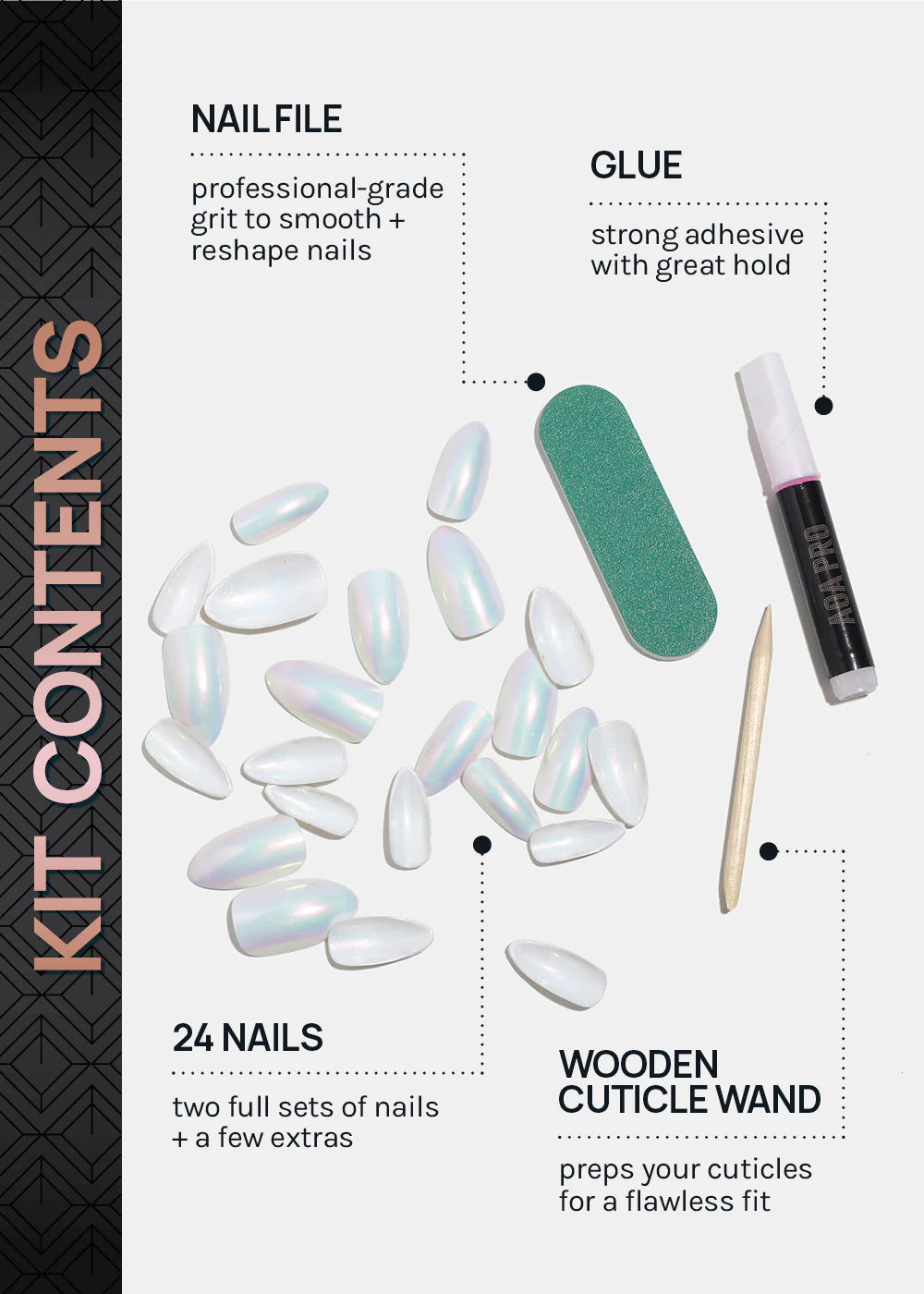 AOA Pro Press-On Nails: Opal - Image 4