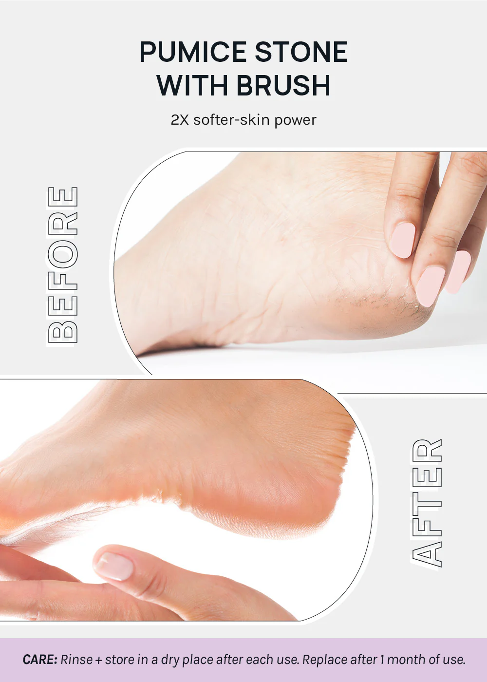 AOA Pumice Stone with Brush - Image 3